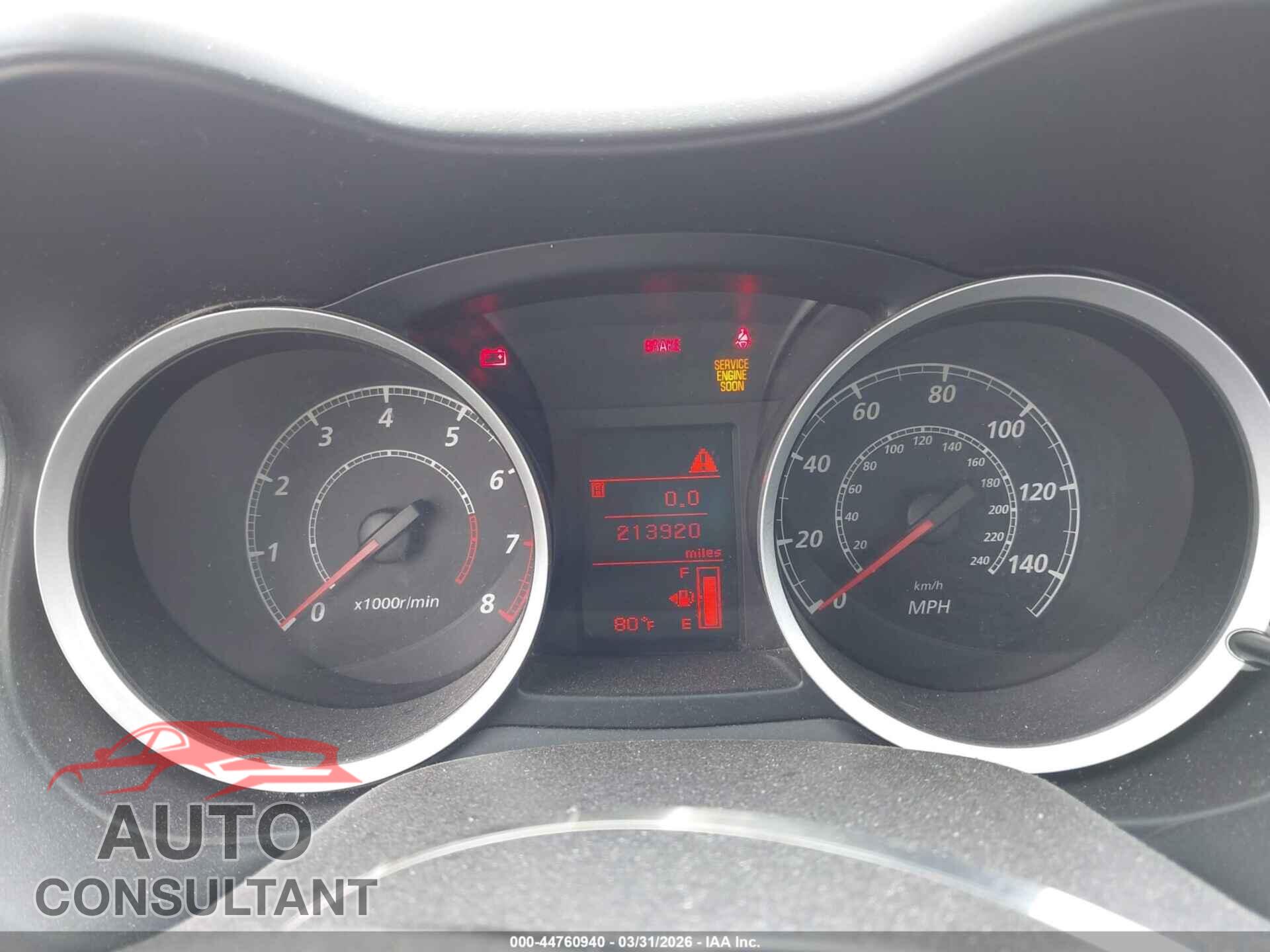 MITSUBISHI LANCER 2012 - JA32U2FU2CU025075