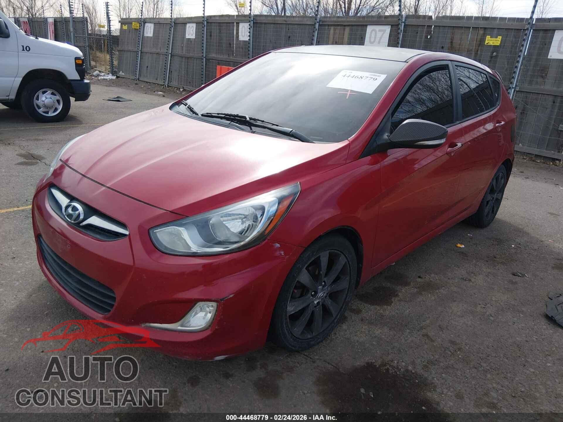 HYUNDAI ACCENT 2013 - KMHCU5AE7DU066421