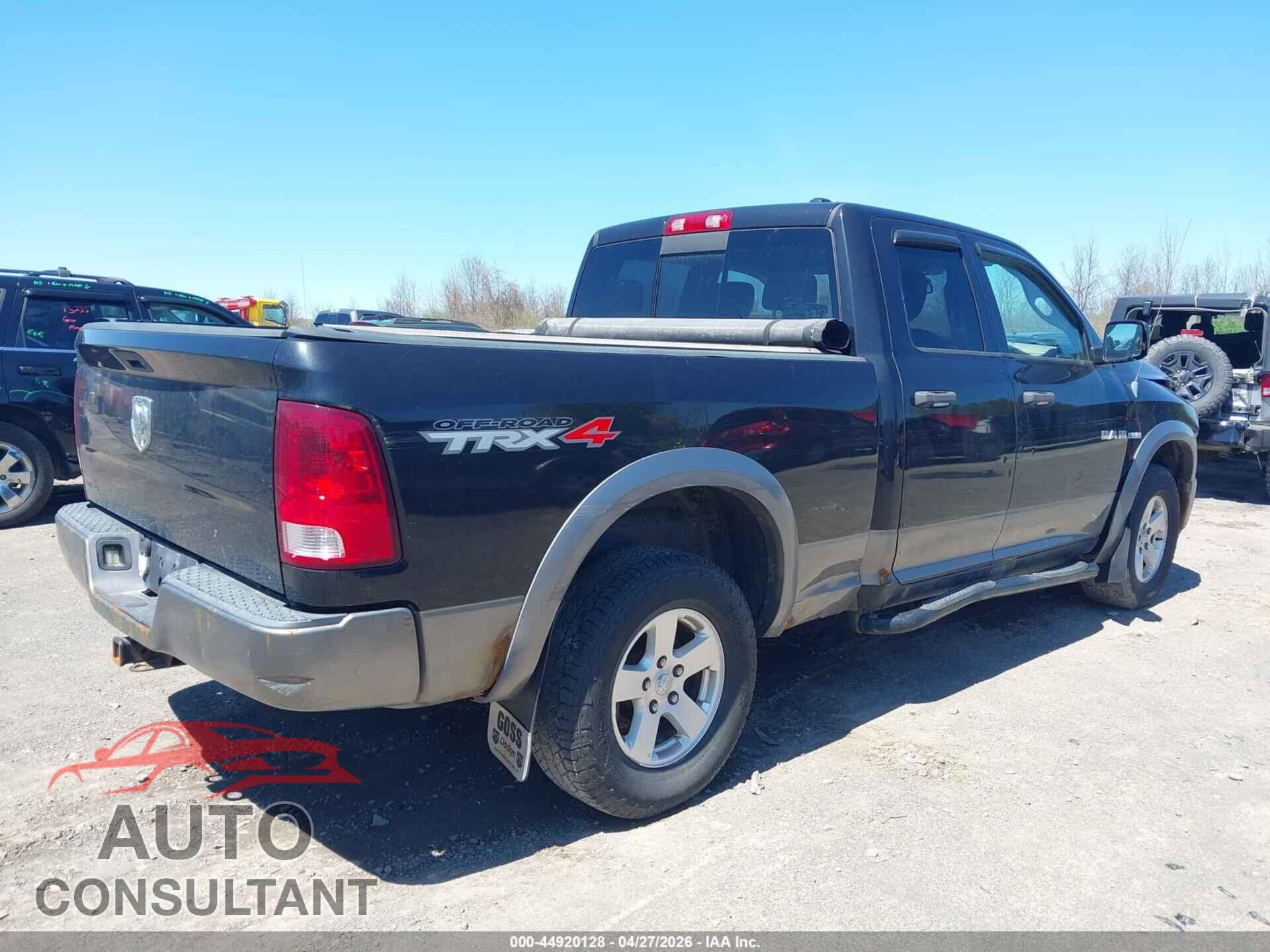 DODGE RAM 1500 2010 - 1D7RV1GT0AS128331