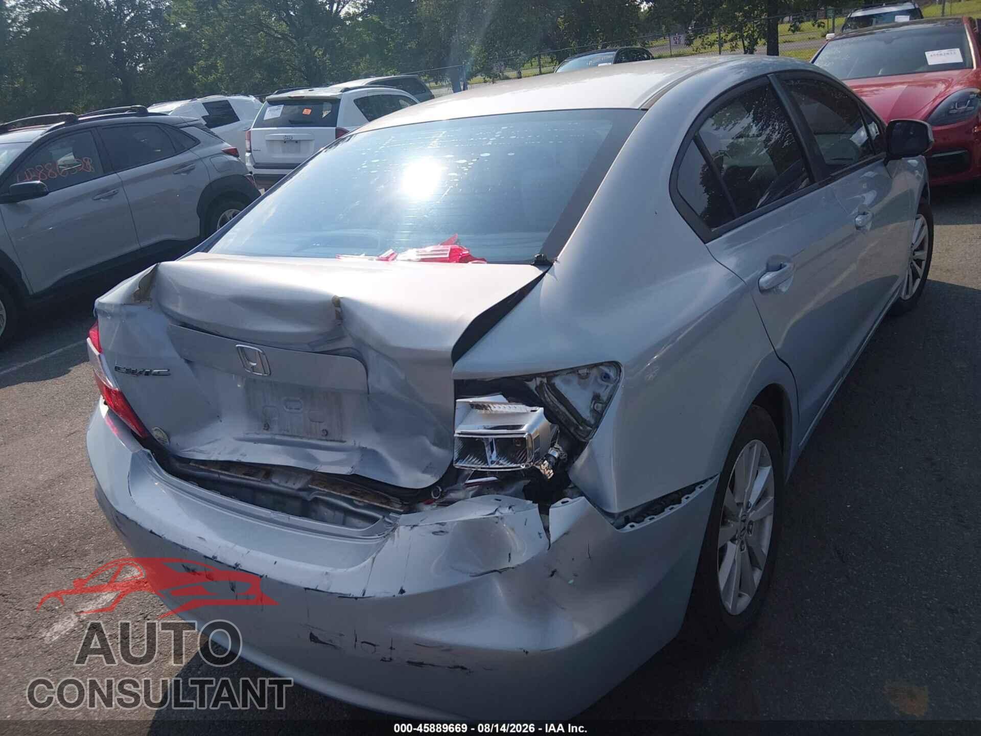 HONDA CIVIC 2012 - 2HGFB2F86CH546865
