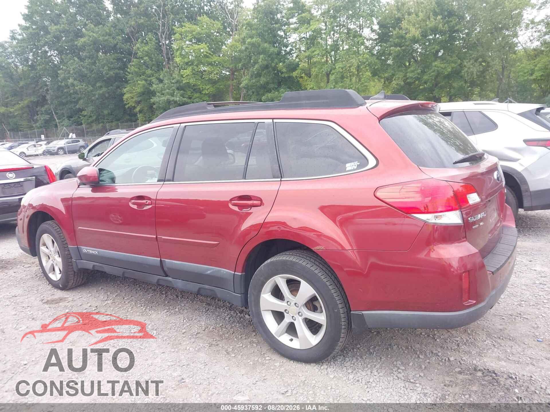 SUBARU OUTBACK 2014 - 4S4BRBLC2E3202940