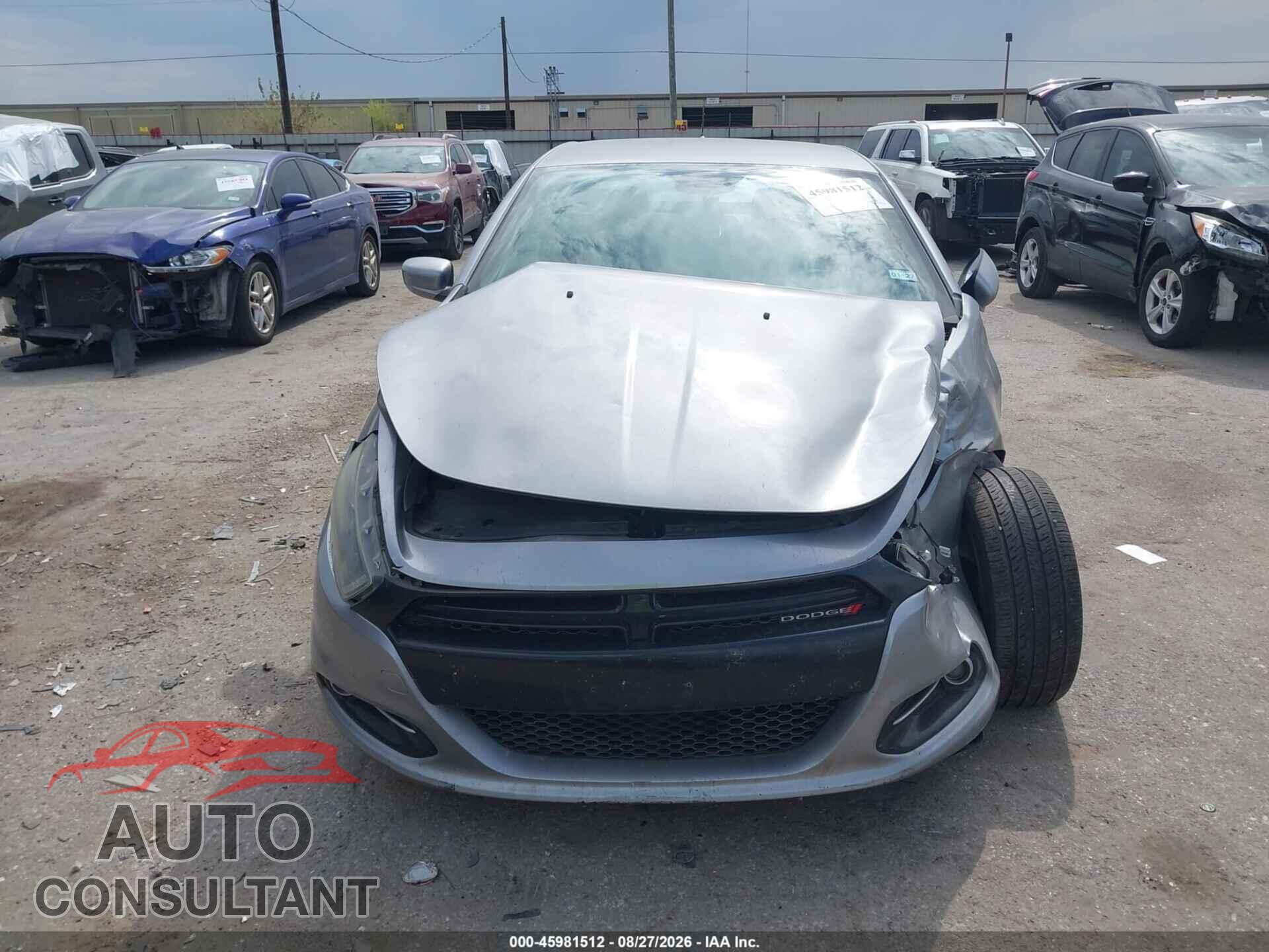 DODGE DART 2014 - 1C3CDFBB7ED851834