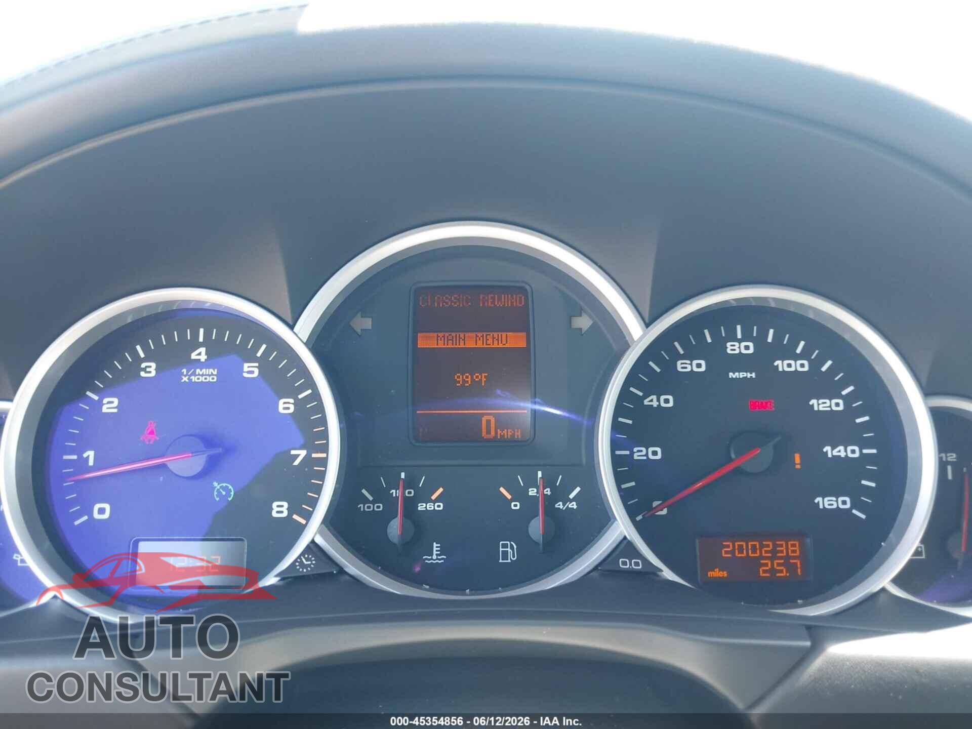 PORSCHE CAYENNE 2010 - WP1AD2AP8ALA60042