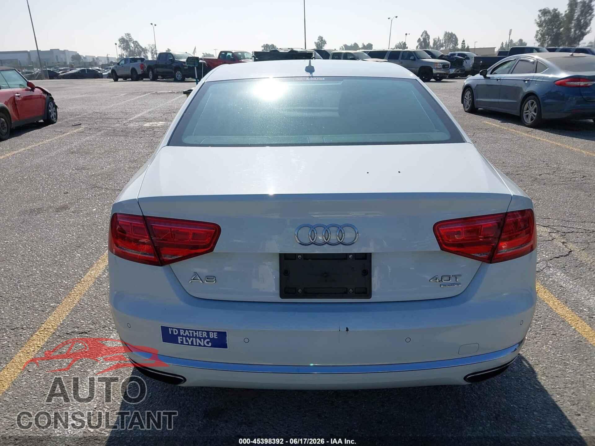 AUDI A8 2013 - WAUA2AFD6DN016997