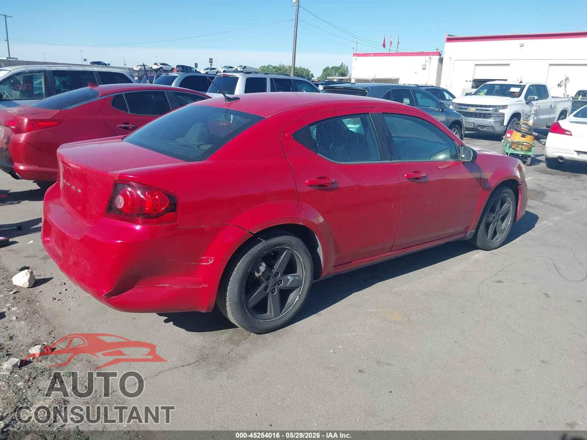 DODGE AVENGER 2013 - 1C3CDZAB3DN516954