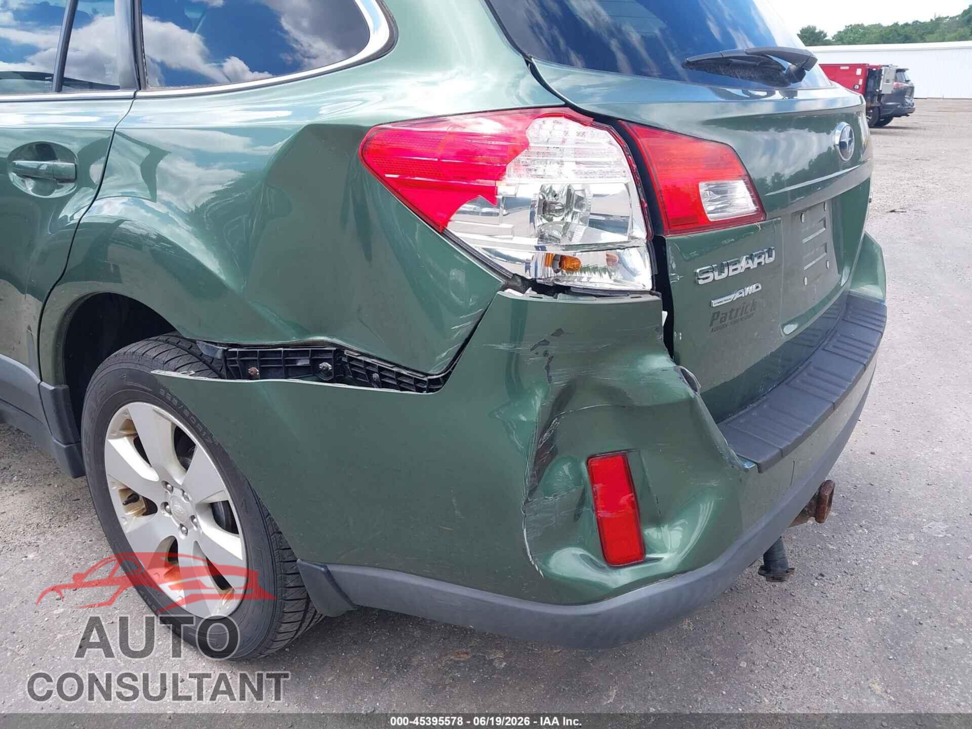 SUBARU OUTBACK 2012 - 4S4BRBCC5C3255029