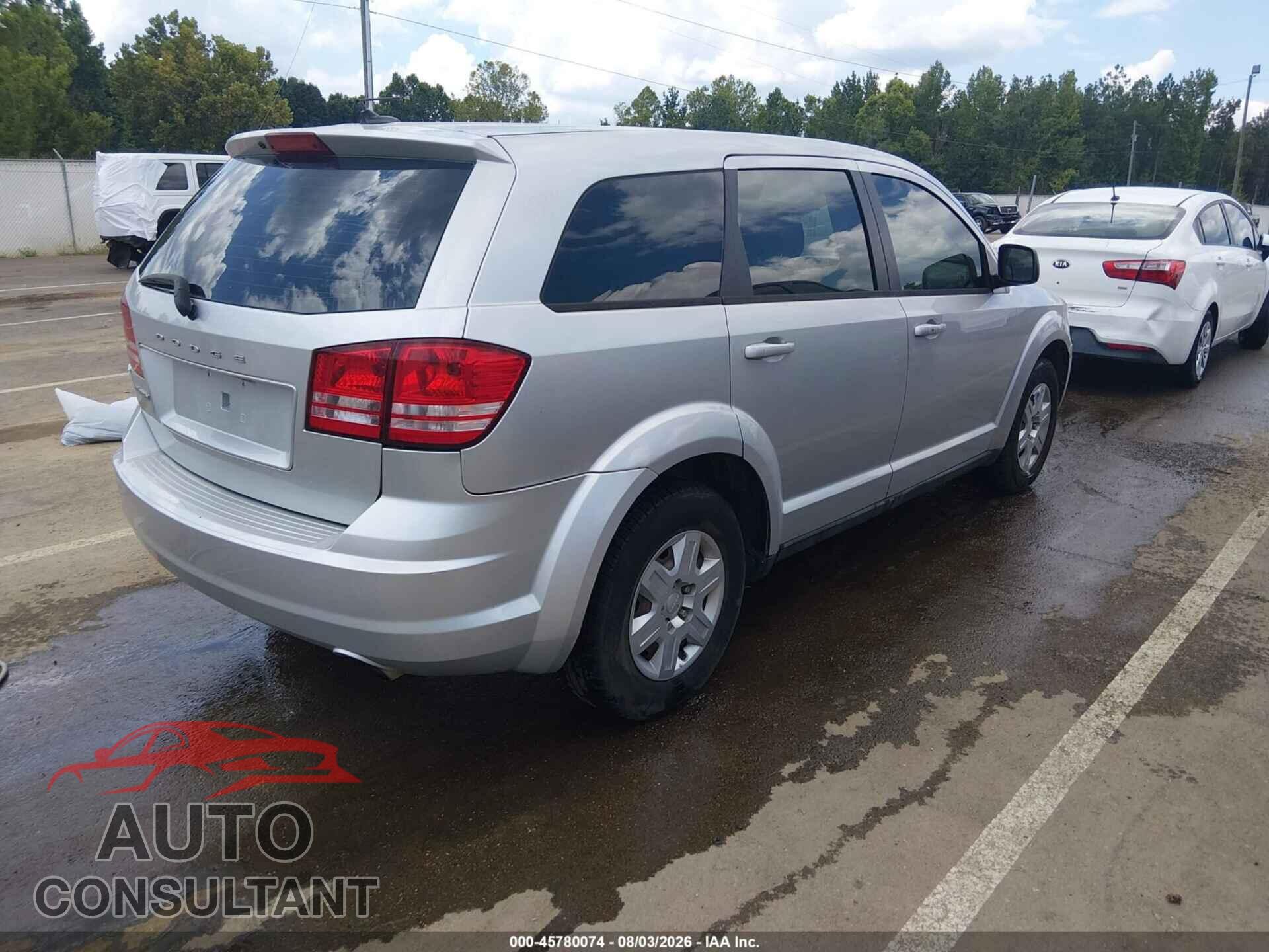 DODGE JOURNEY 2012 - 3C4PDCAB8CT262389