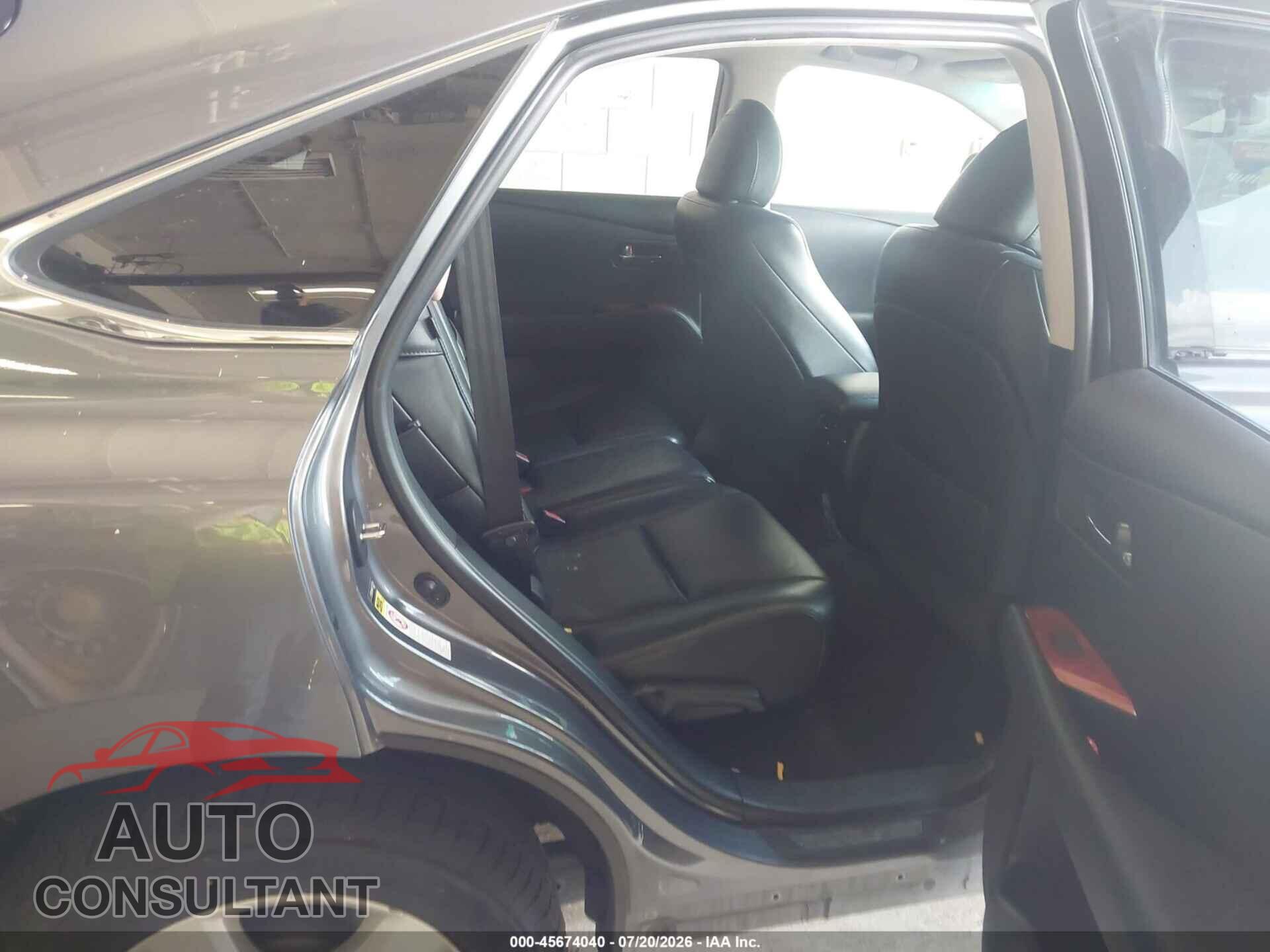 LEXUS RX 350 2012 - 2T2BK1BA9CC135224