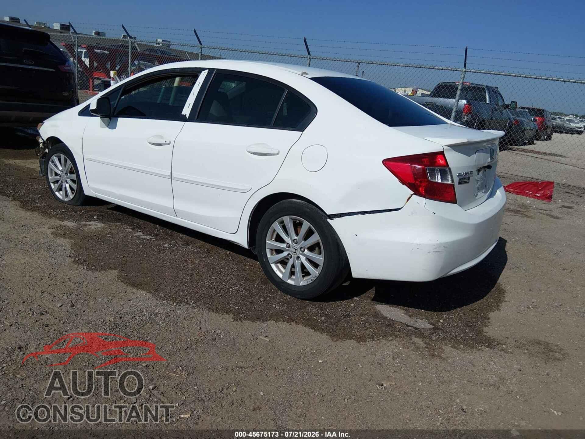 HONDA CIVIC 2012 - 19XFB2F83CE035253