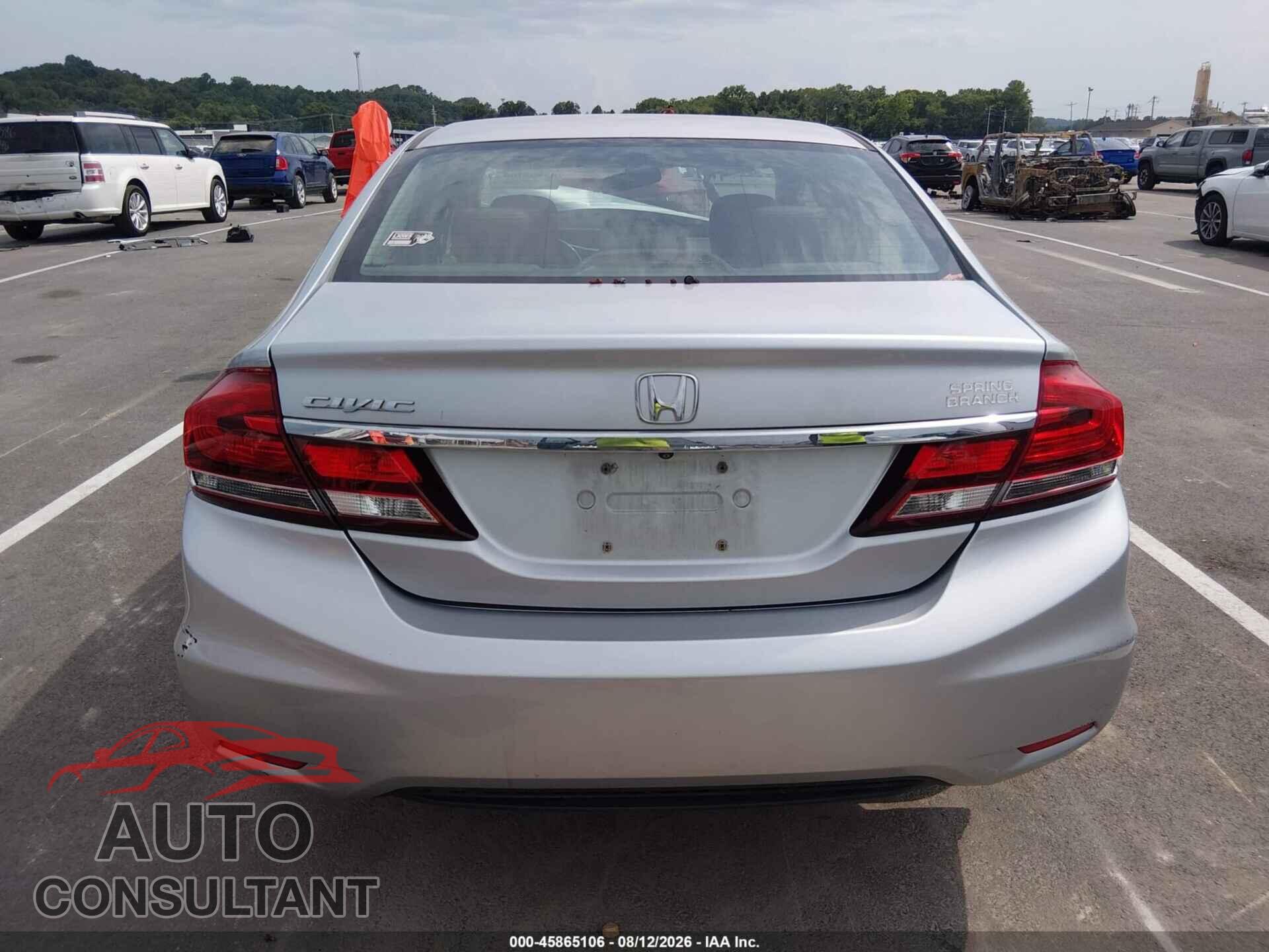 HONDA CIVIC 2013 - 2HGFB2F99DH555554