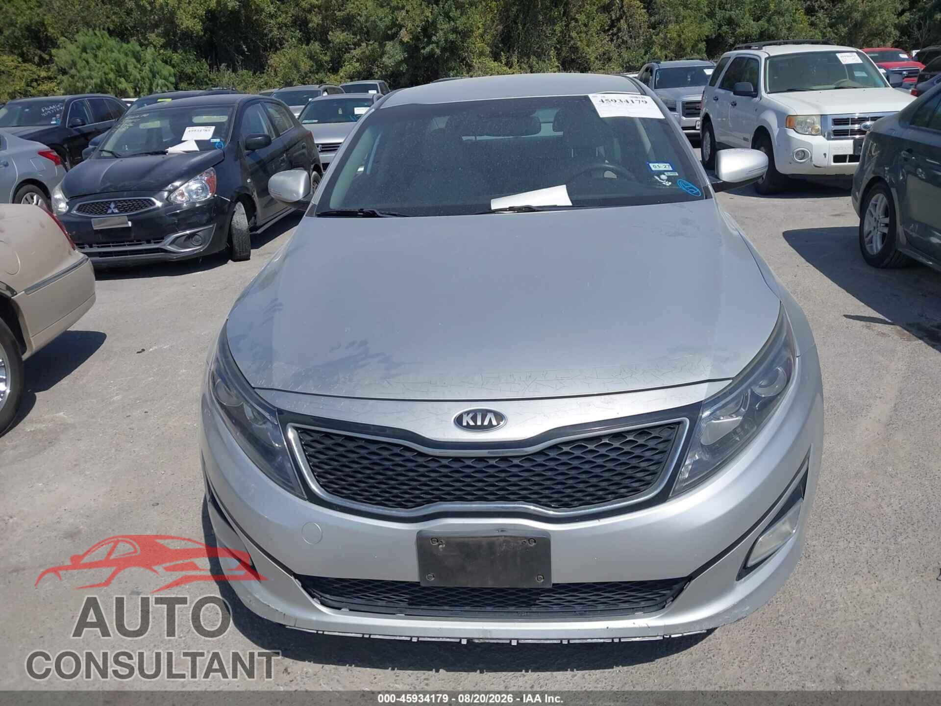 KIA OPTIMA 2014 - KNAGM4A72E5458829