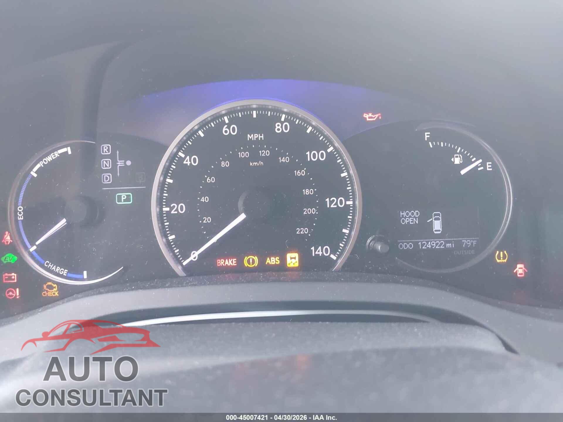 LEXUS CT 200H 2012 - JTHKD5BH4C2102793