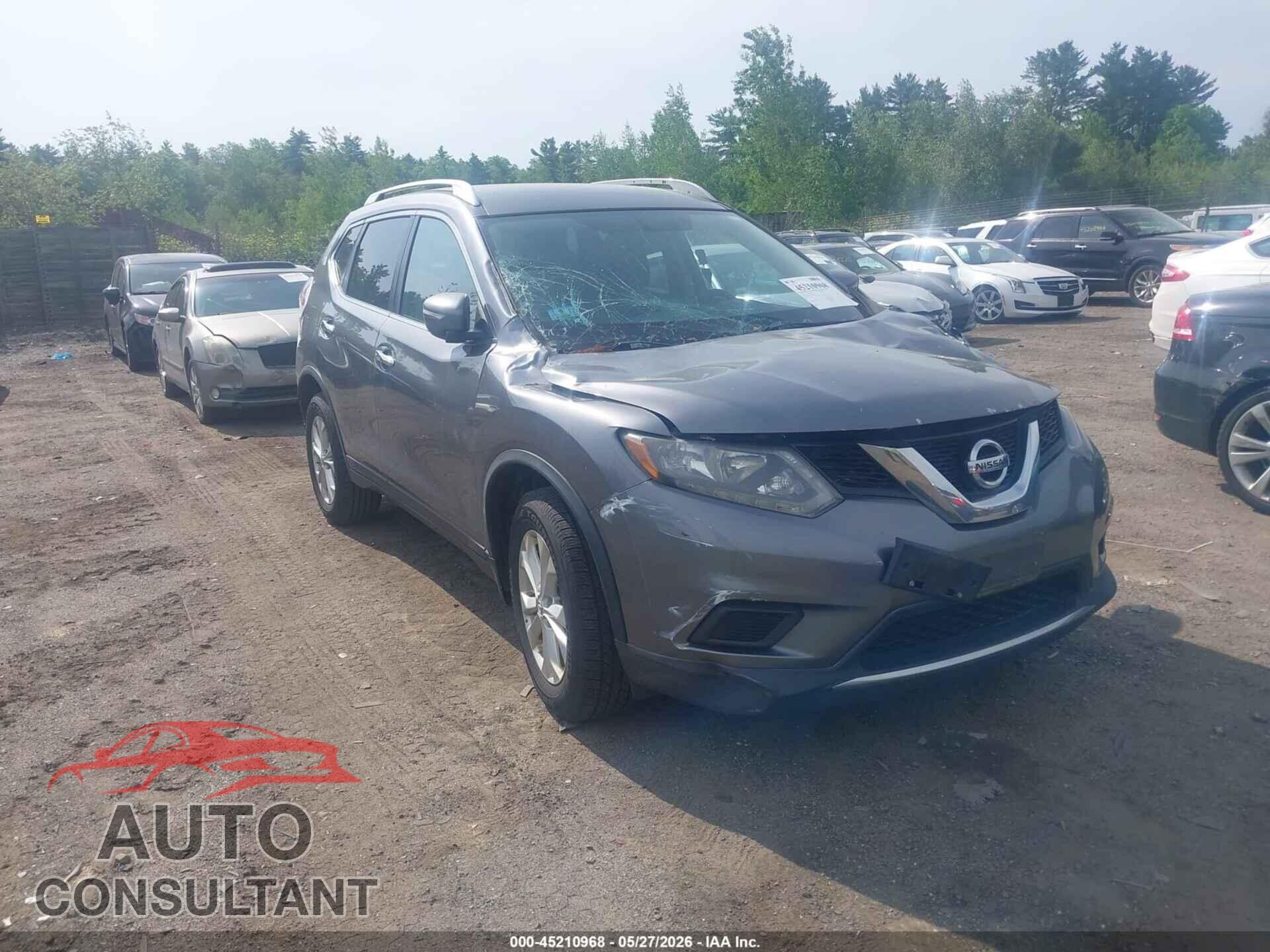 NISSAN ROGUE 2015 - KNMAT2MV3FP565338