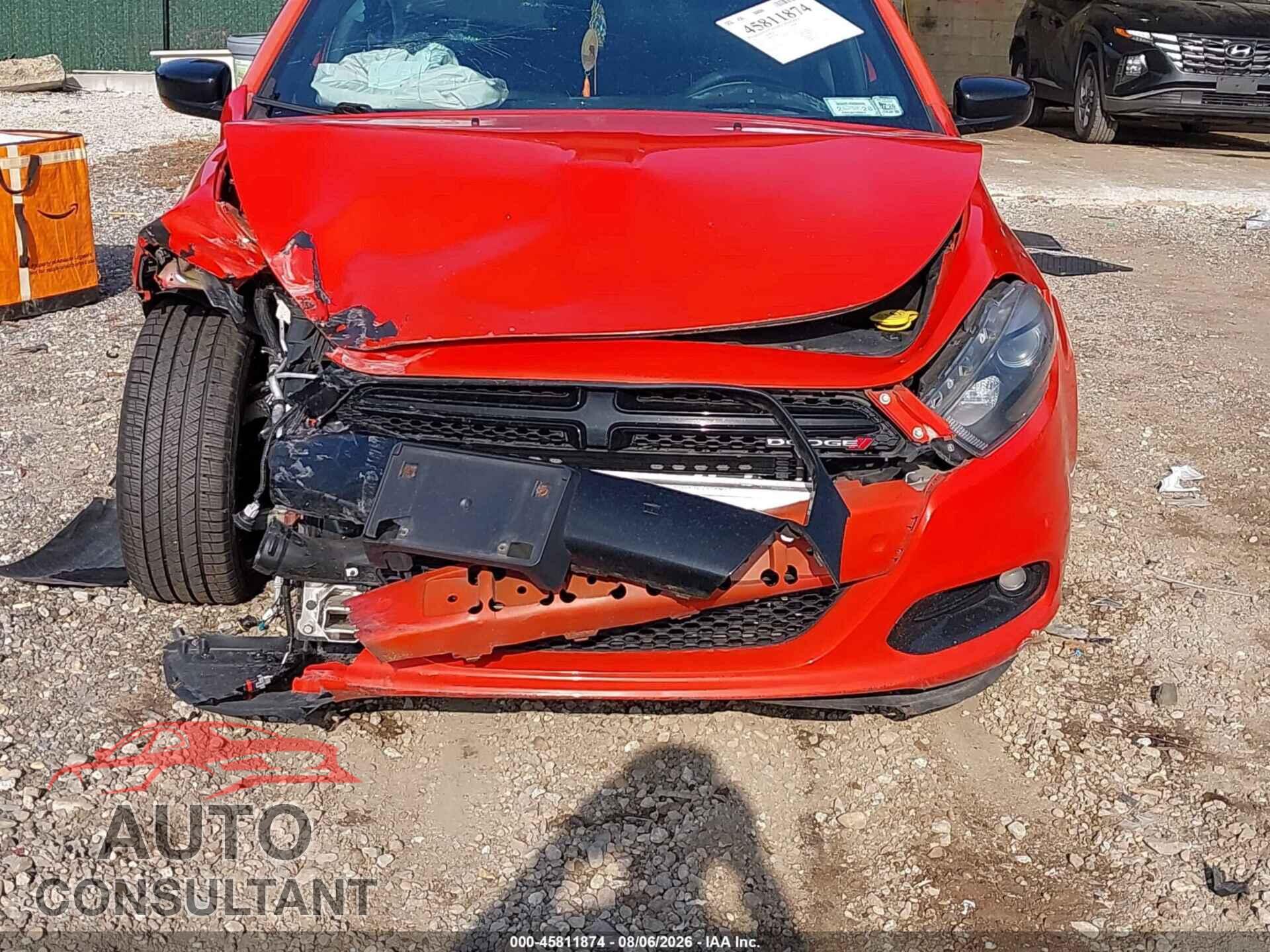 DODGE DART 2015 - 1C3CDFBB4FD228043
