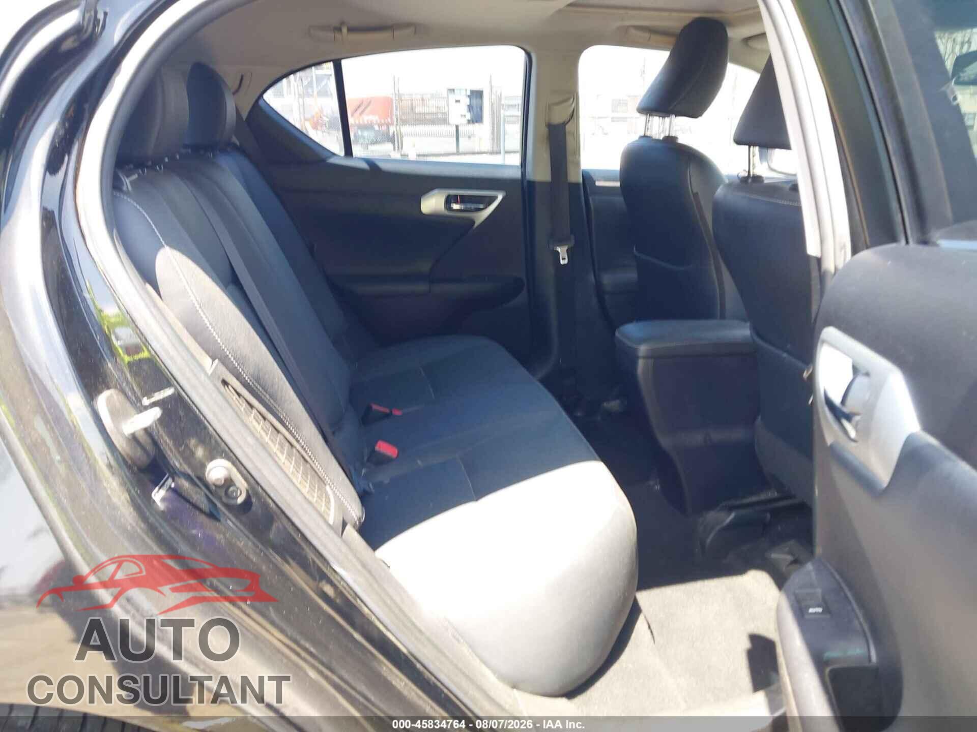 LEXUS CT 200H 2012 - JTHKD5BH6C2098889