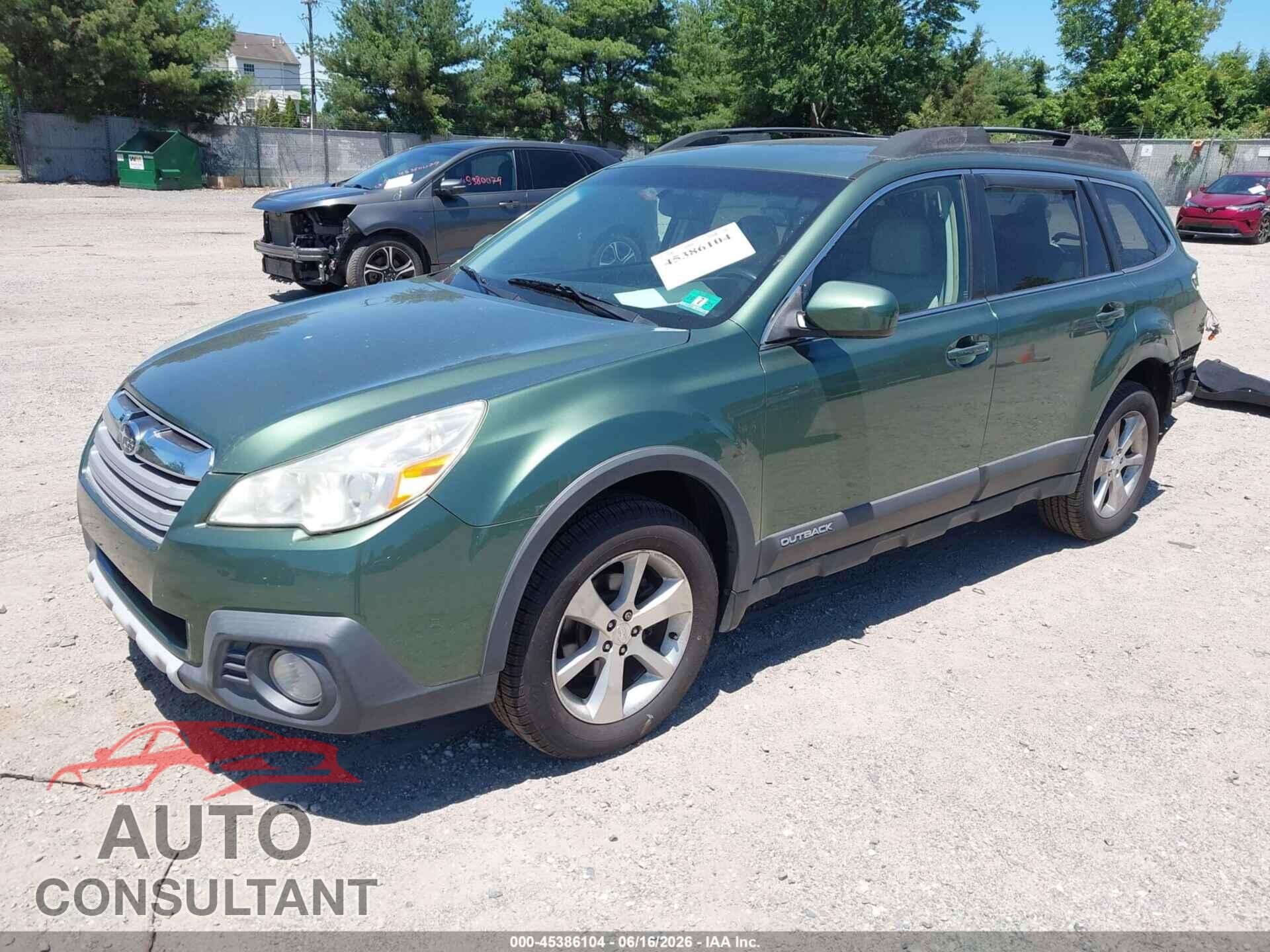 SUBARU OUTBACK 2013 - 4S4BRBKC8D3228734