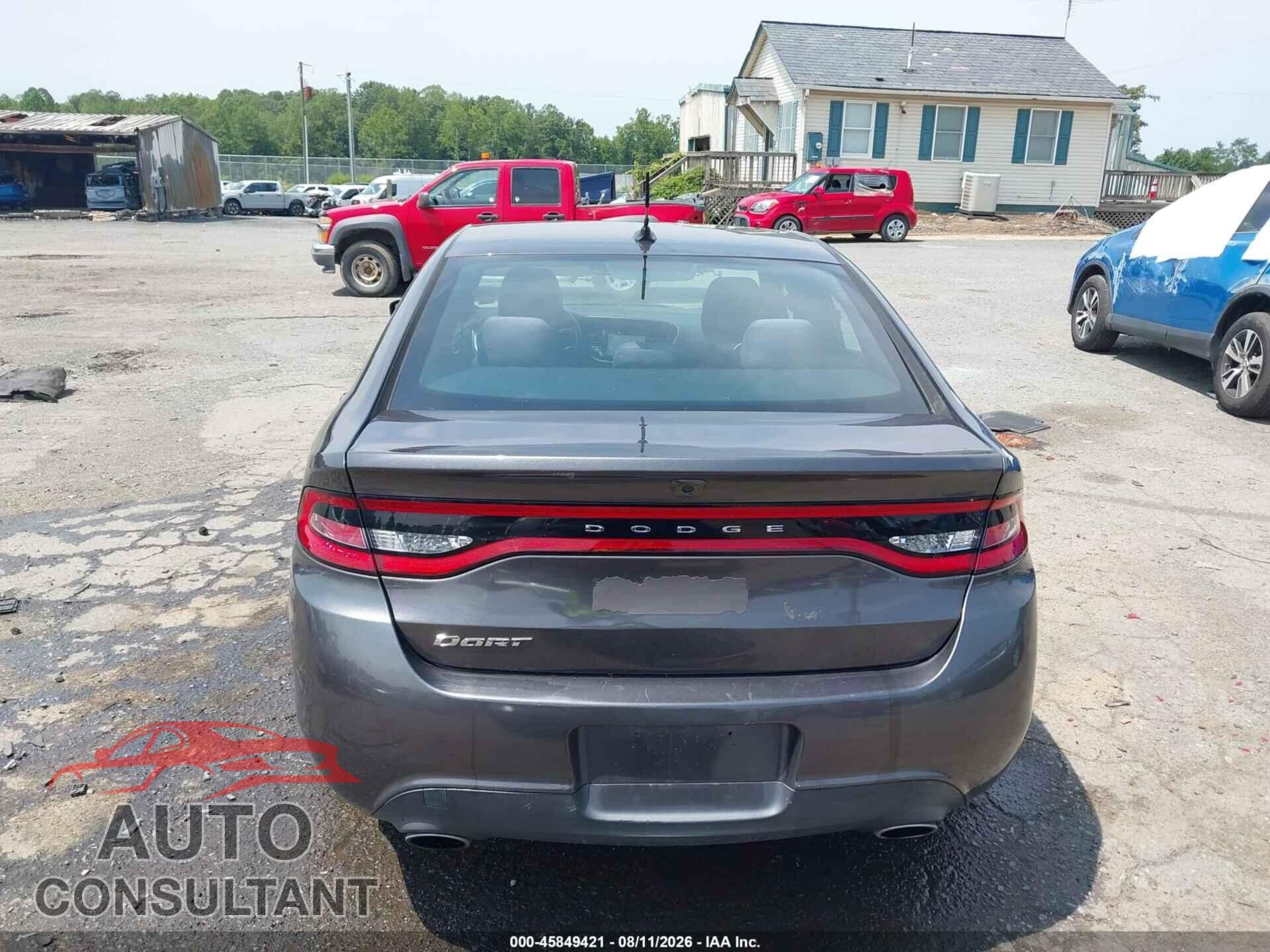 DODGE DART 2015 - 1C3CDFBB5FD242890