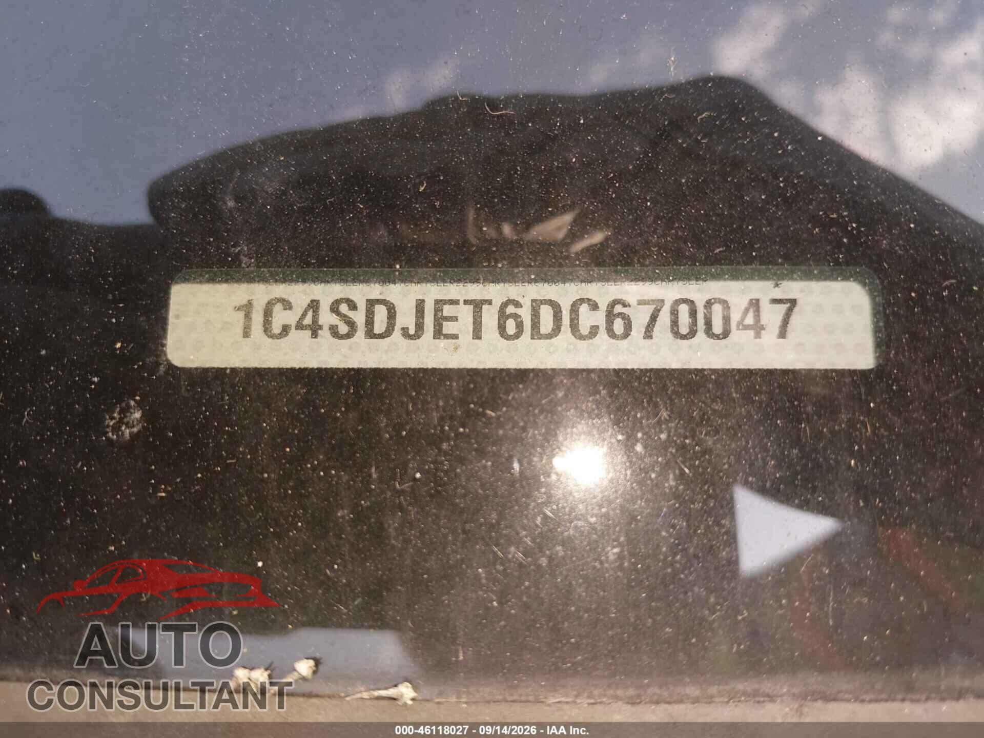 DODGE DURANGO 2013 - 1C4SDJET6DC670047