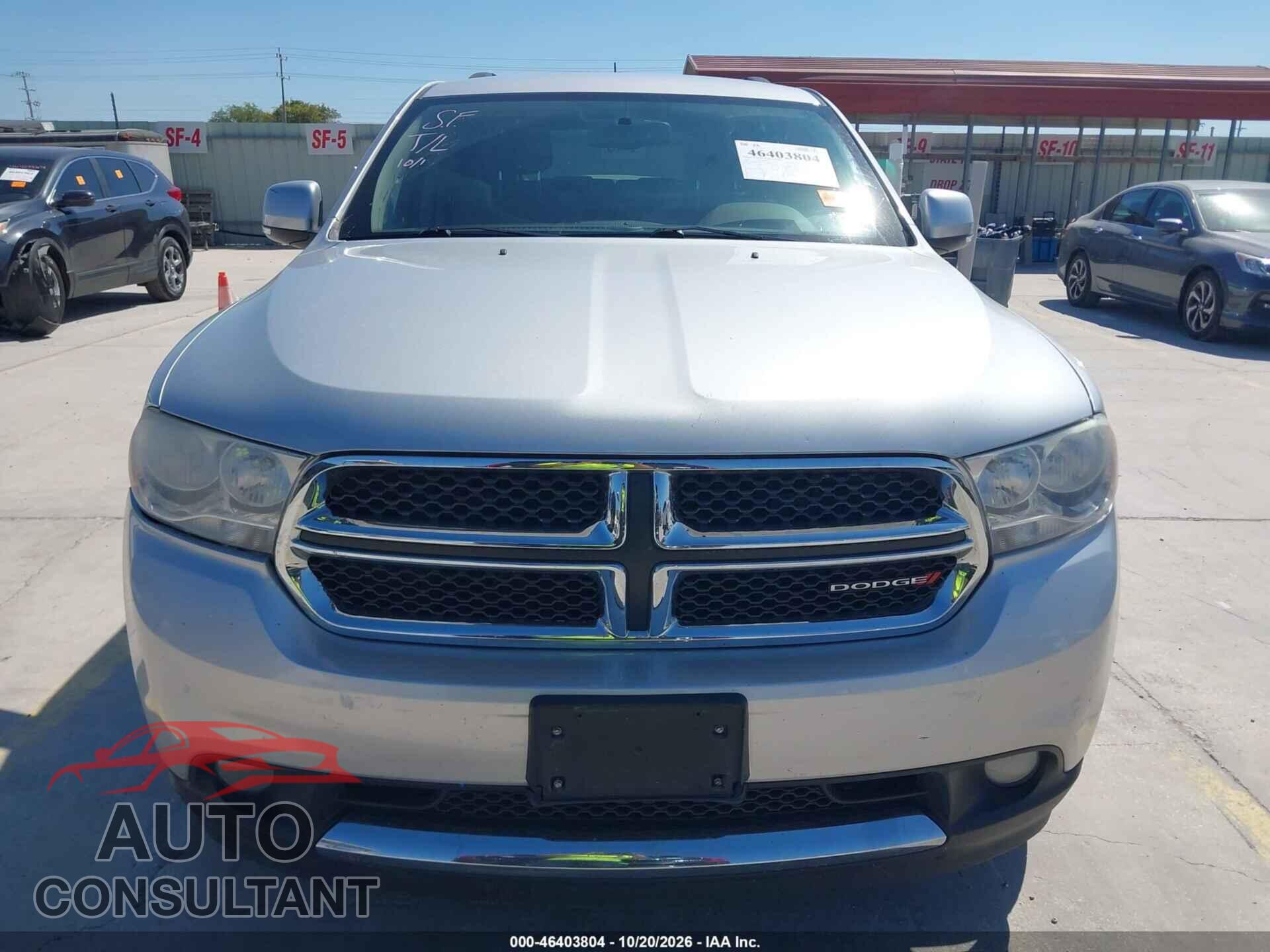 DODGE DURANGO 2012 - 1C4RDHDG9CC257890