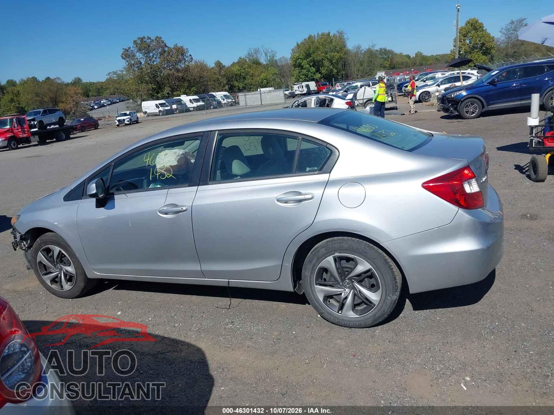HONDA CIVIC 2012 - 19XFB2F55CE087747