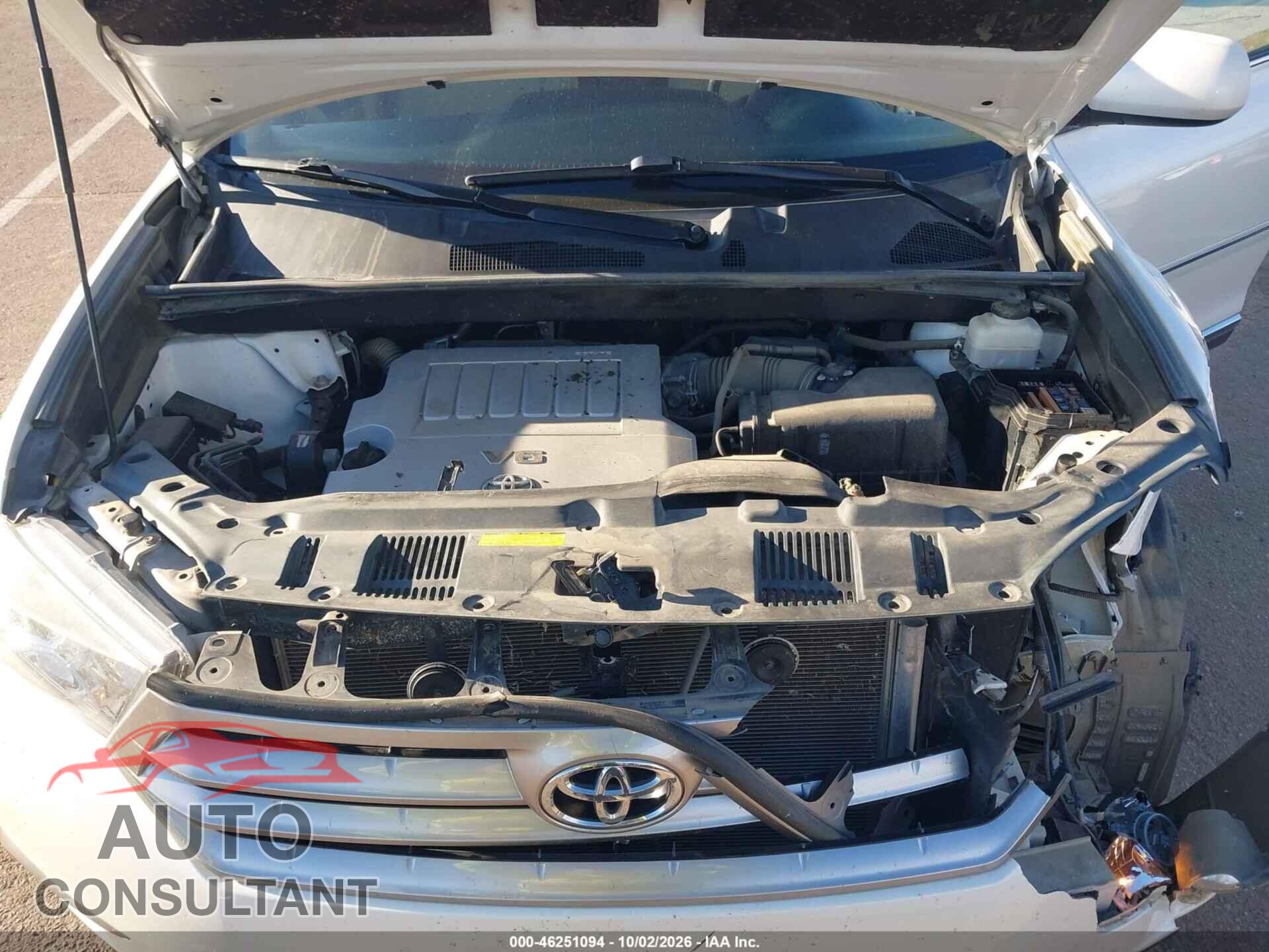 TOYOTA HIGHLANDER 2013 - 5TDBK3EH8DS250933