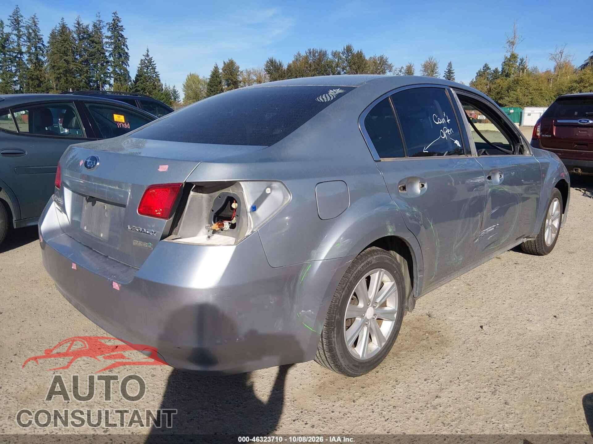 SUBARU LEGACY 2012 - 4S3BMBC64C3003222