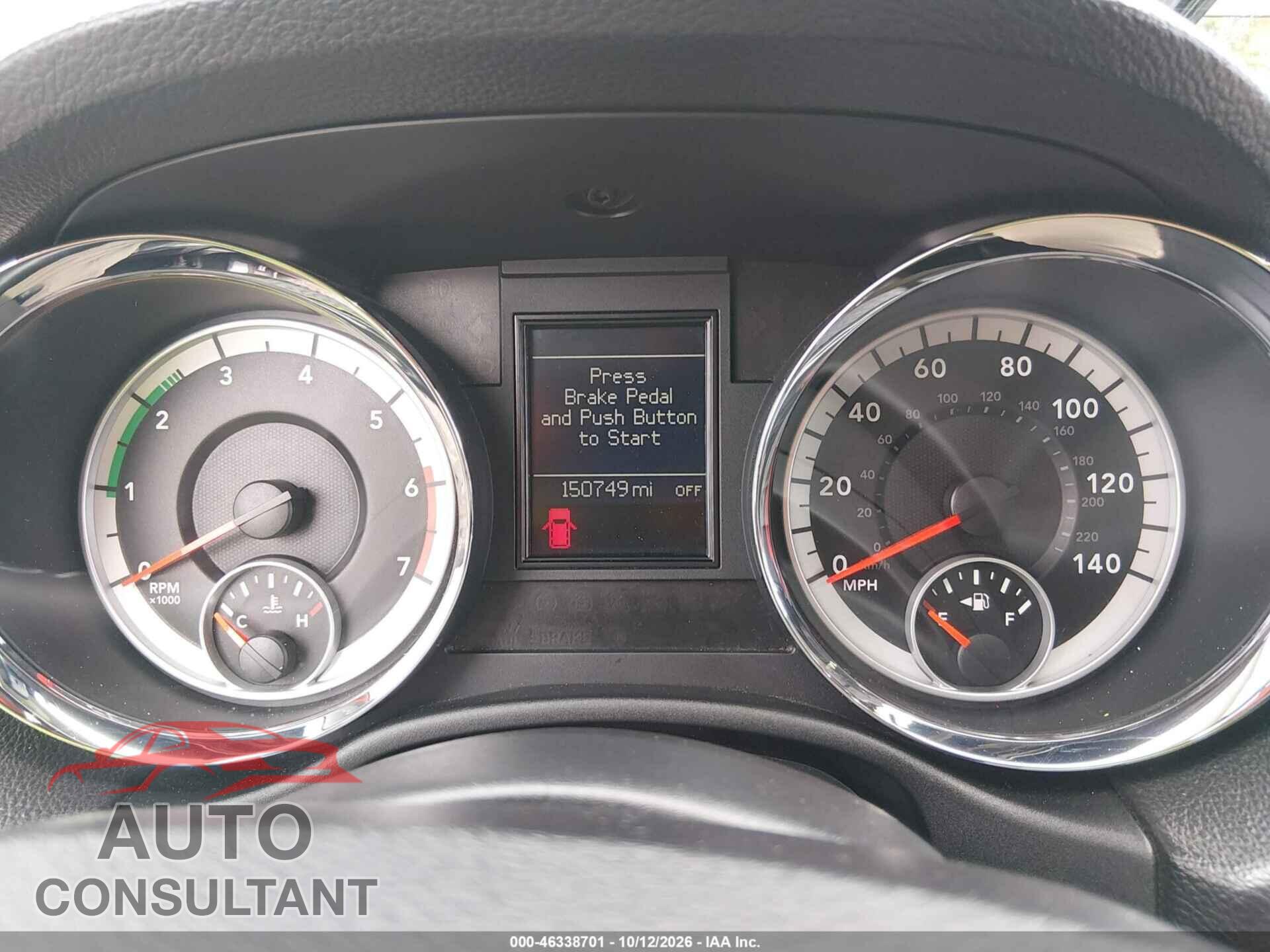 DODGE DURANGO 2011 - 1D4SE4GT0BC630624
