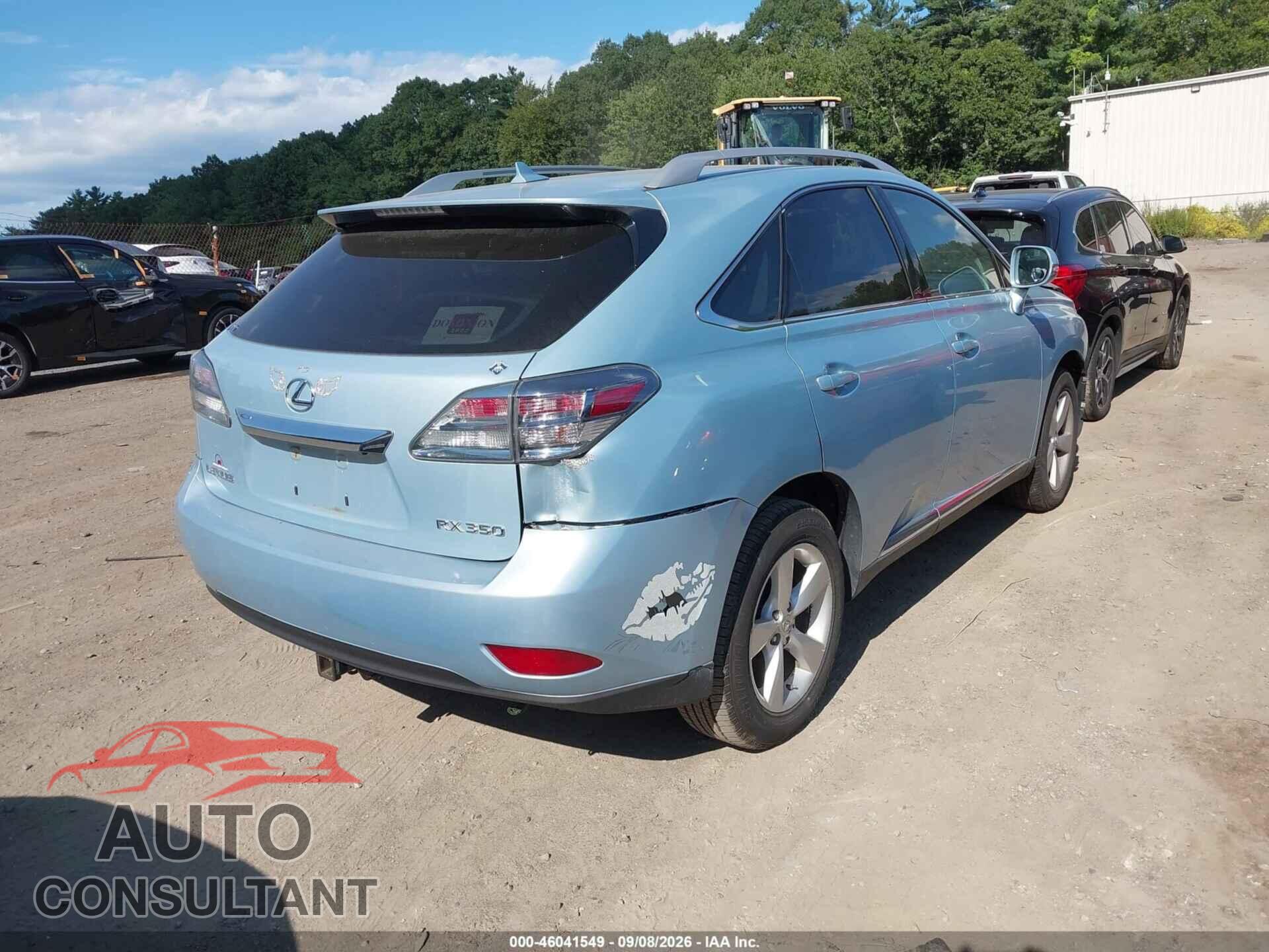 LEXUS RX 350 2010 - 2T2BK1BA6AC025650
