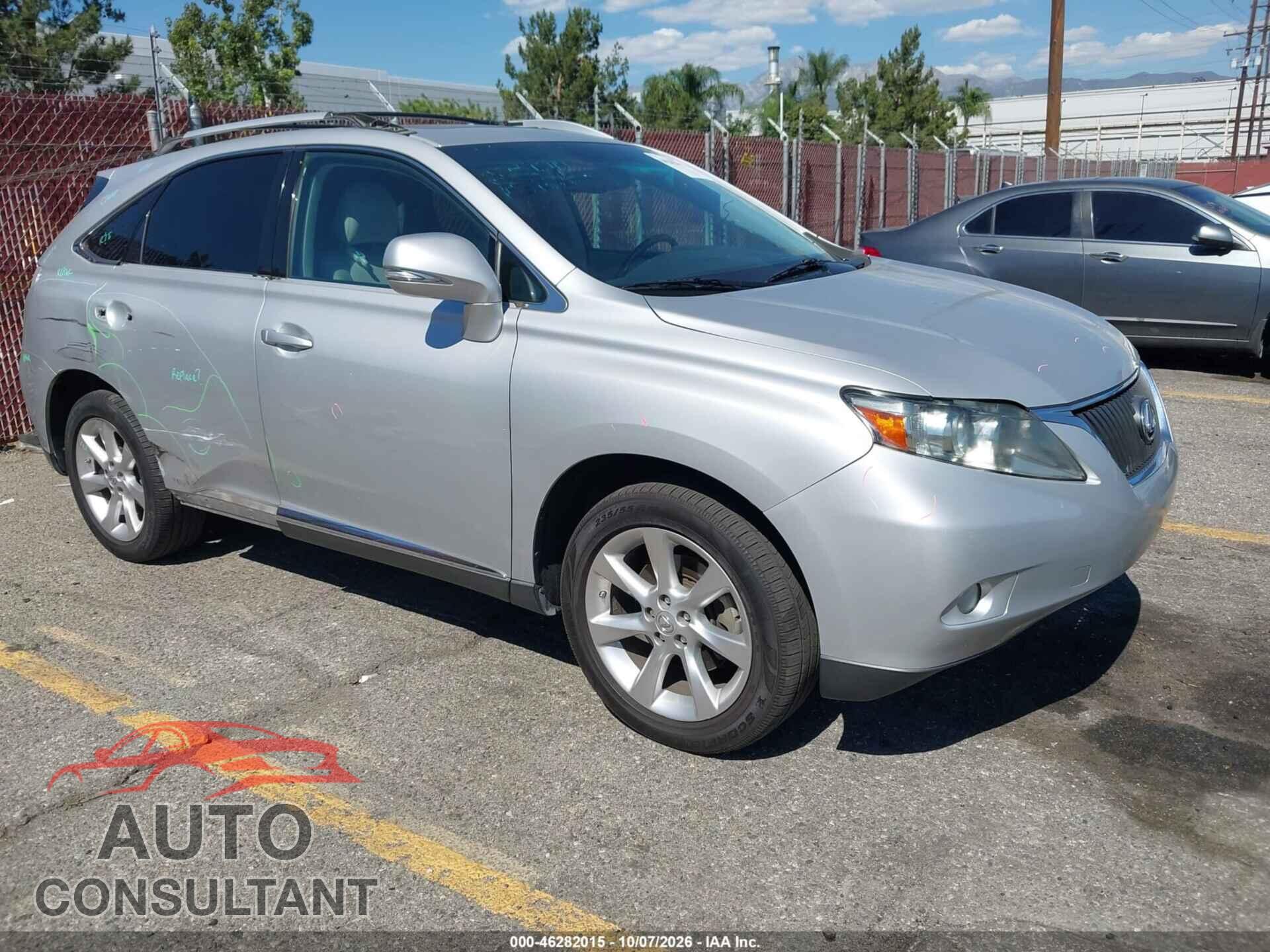 LEXUS RX 350 2012 - 2T2ZK1BA5CC073836