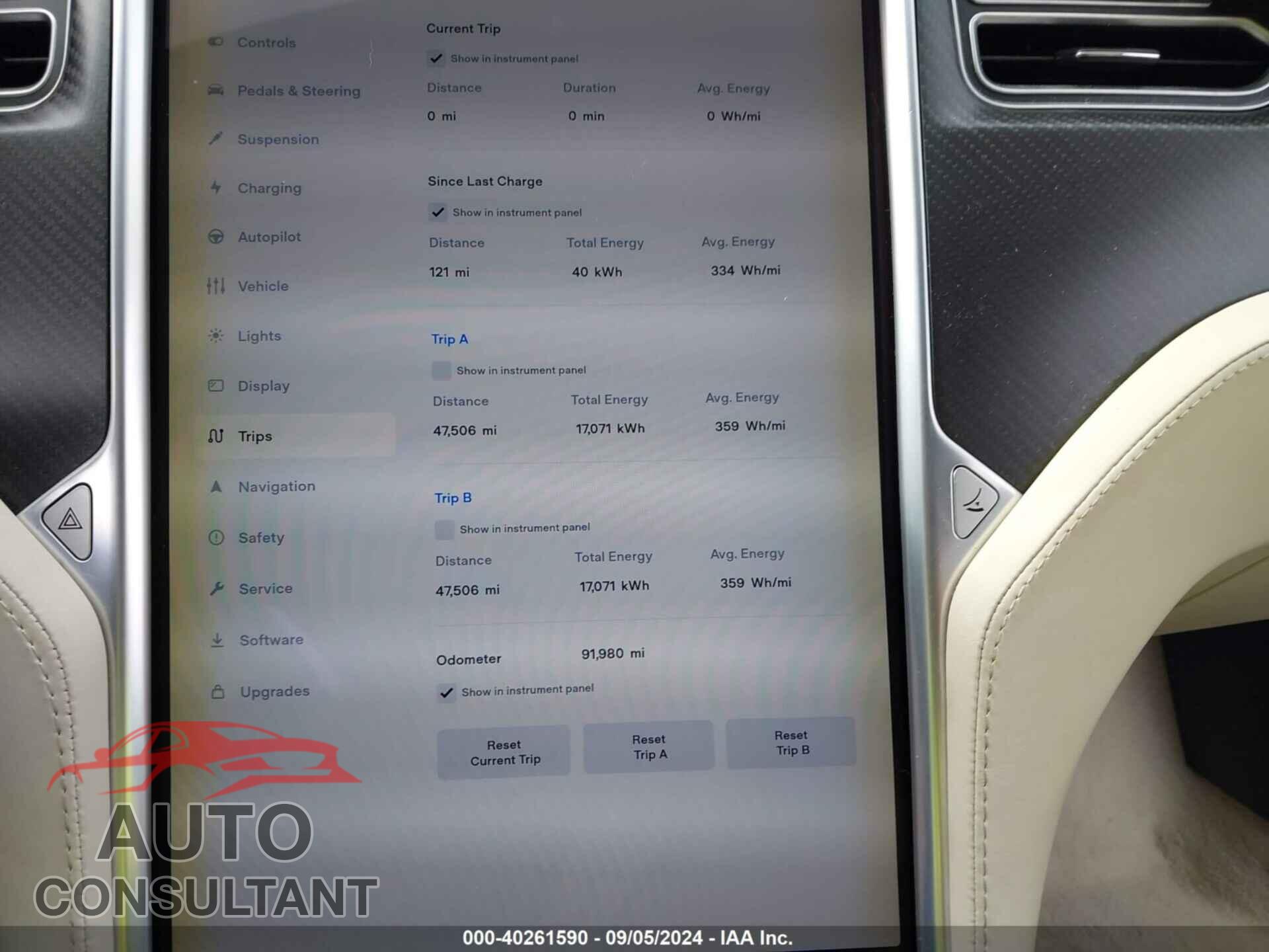TESLA MODEL S 2017 - 5YJSA1E44HF221007