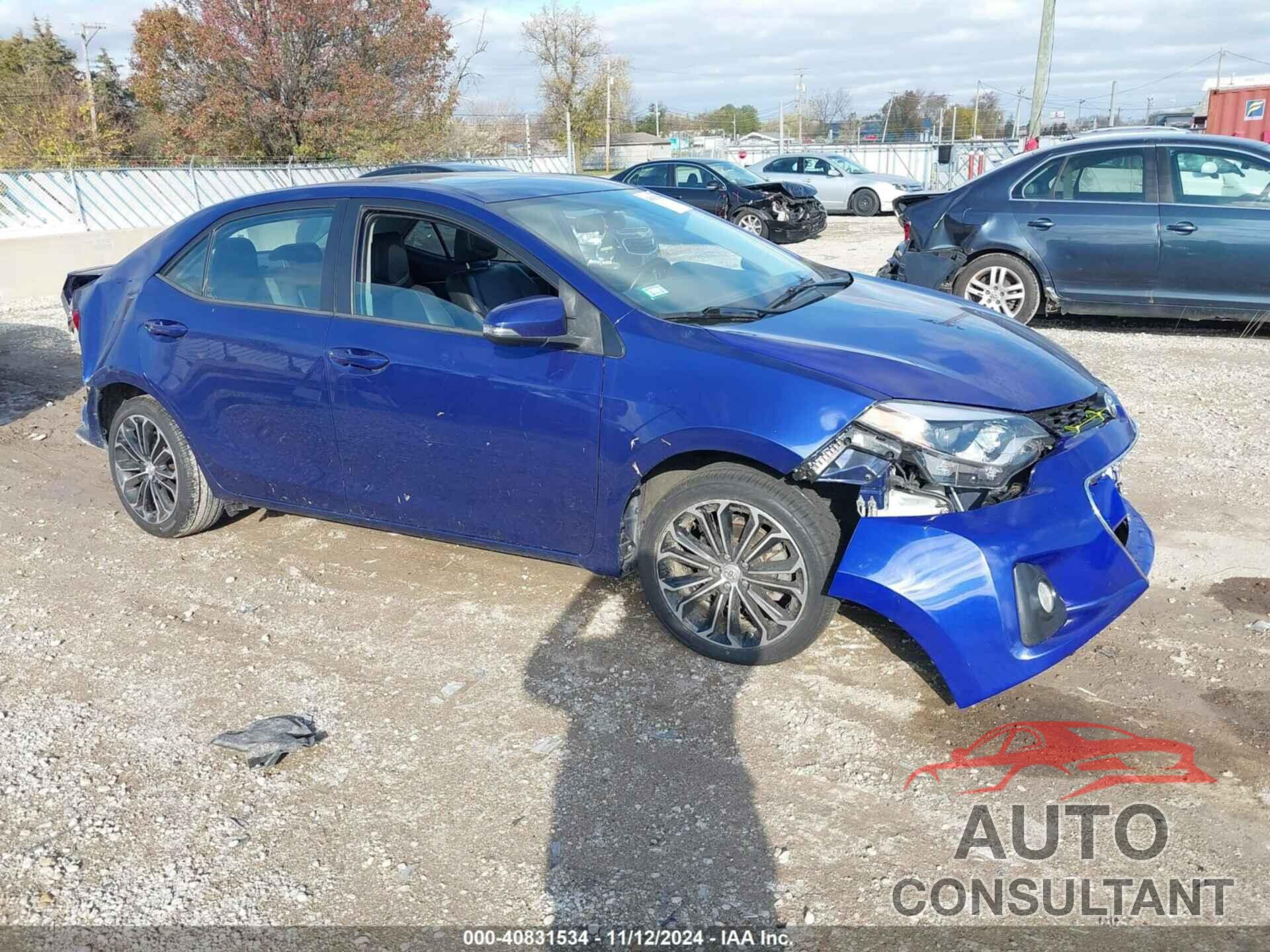 TOYOTA COROLLA 2015 - 2T1BURHE3FC244466