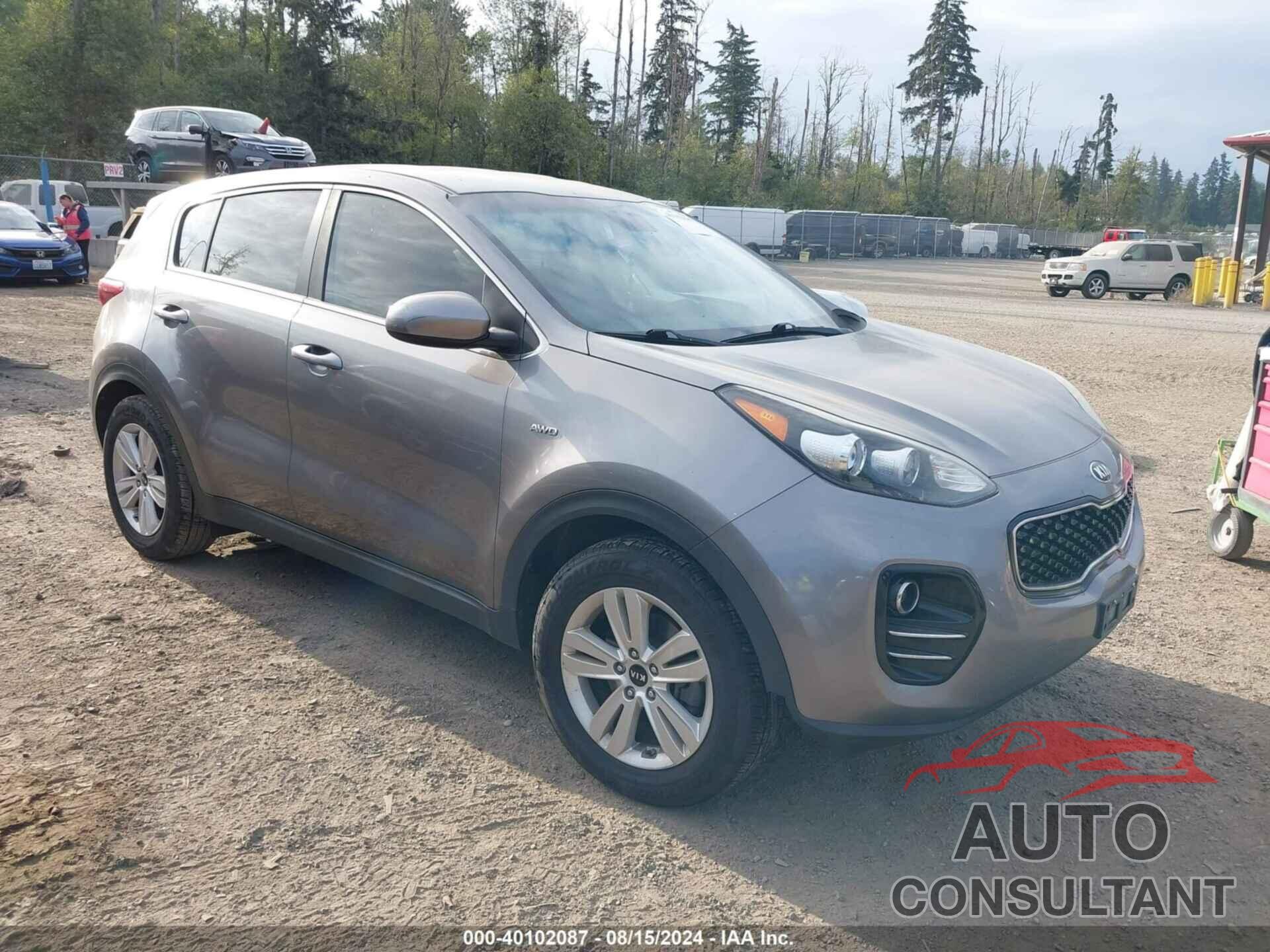 KIA SPORTAGE 2017 - KNDPMCAC6H7274884