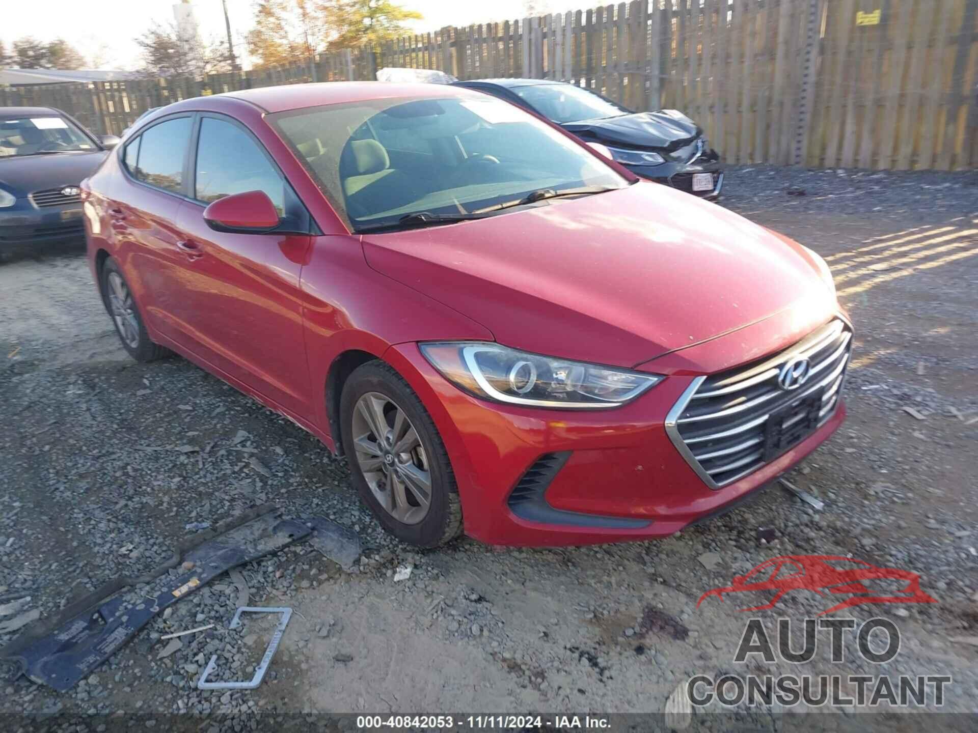 HYUNDAI ELANTRA 2017 - 5NPD84LFXHH074591