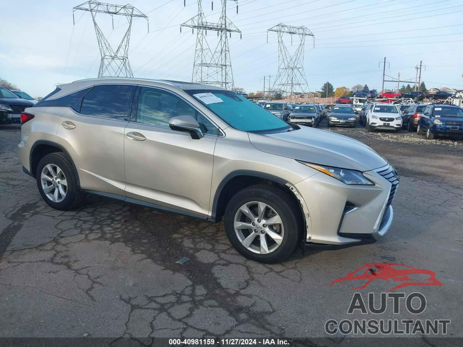 LEXUS RX 350 2017 - 2T2BZMCA8HC106137