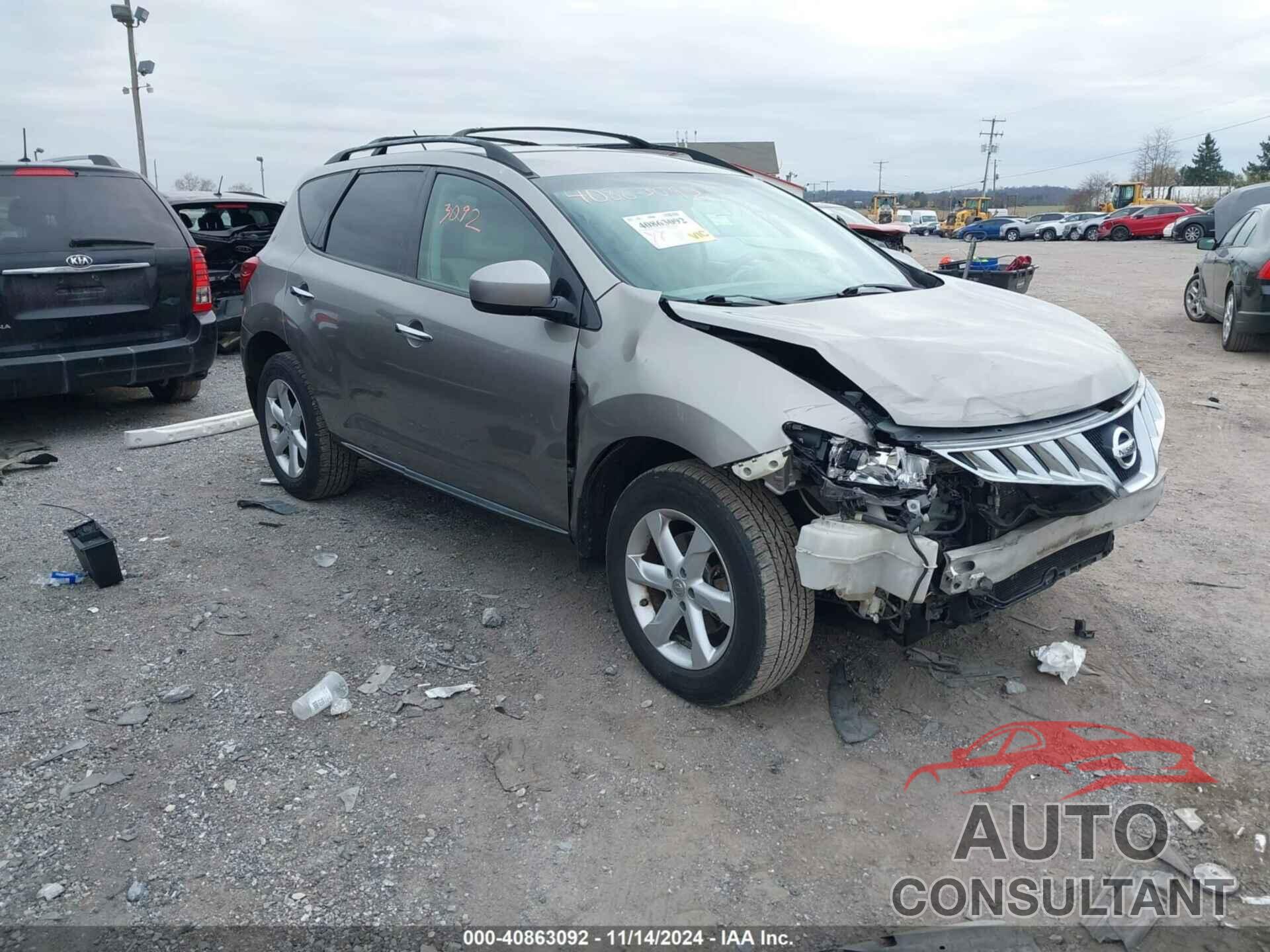 NISSAN MURANO 2009 - JN8AZ18W19W160315