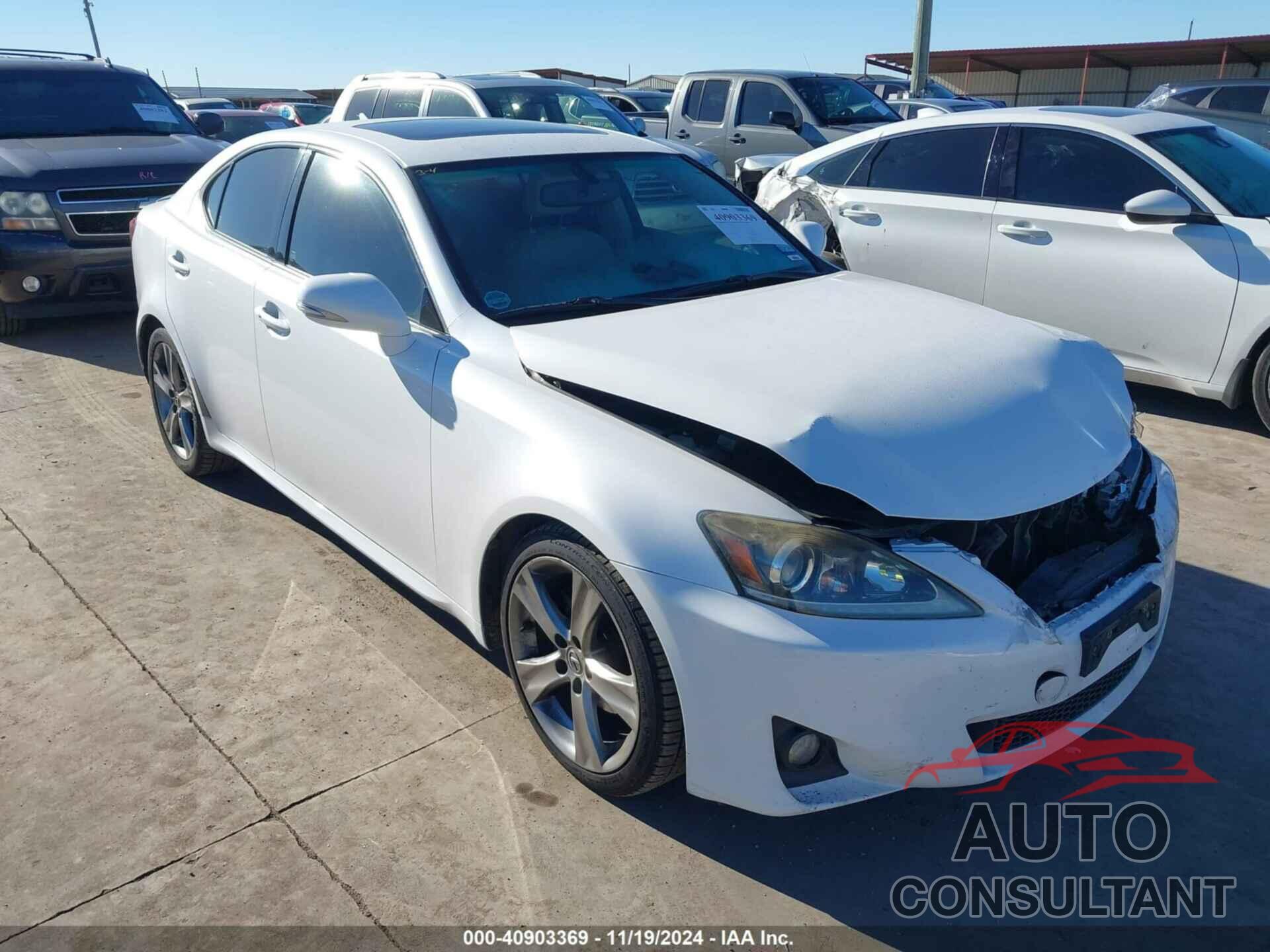 LEXUS IS 250 2012 - JTHBF5C25C5182074