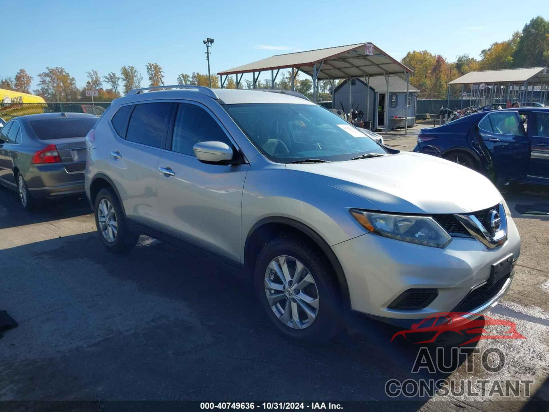 NISSAN ROGUE 2015 - KNMAT2MV4FP520490