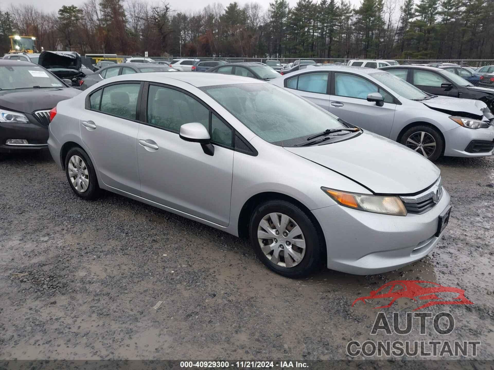 HONDA CIVIC 2012 - 19XFB2F50CE353997