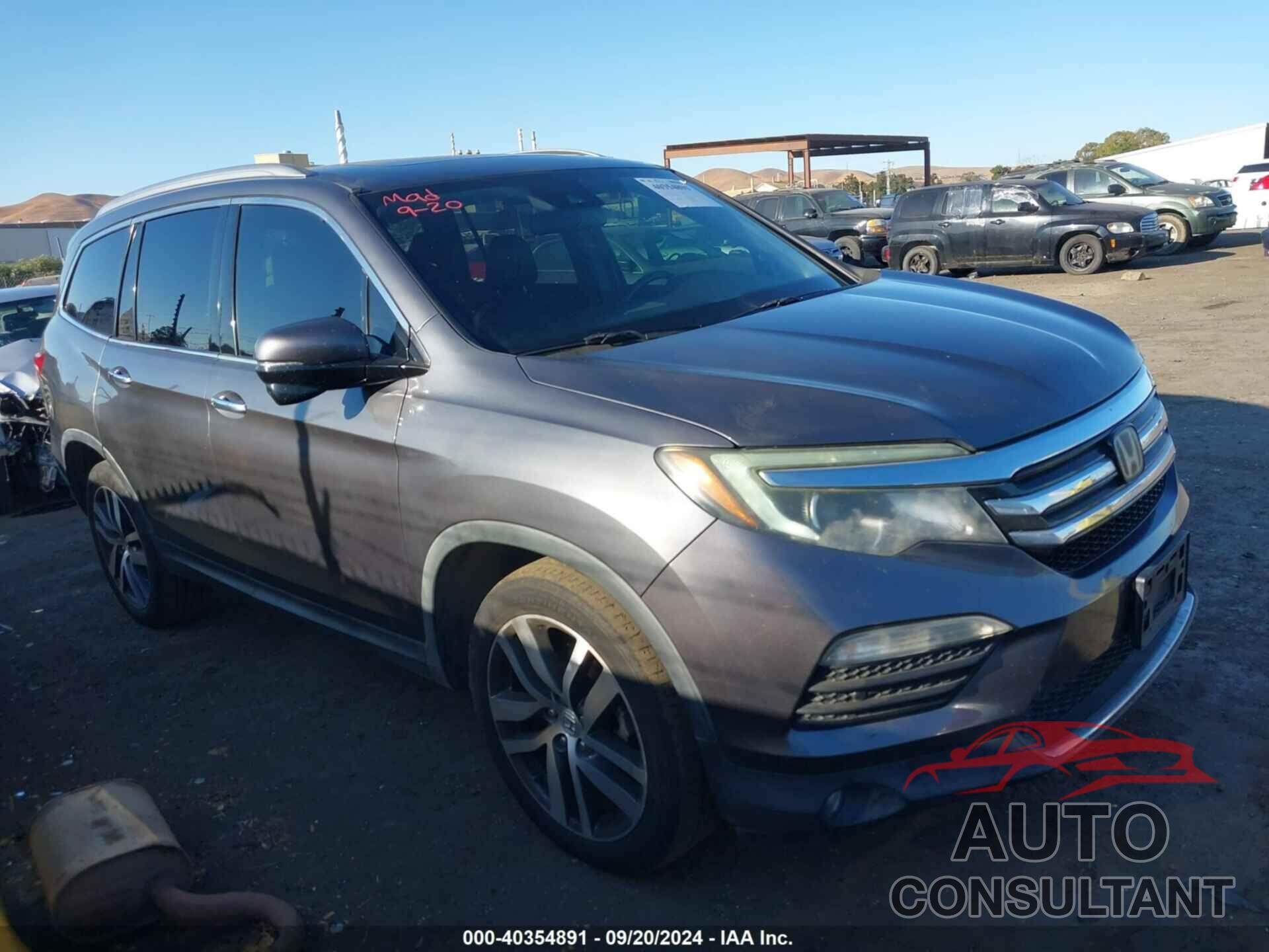 HONDA PILOT 2016 - 5FNYF6H94GB054744