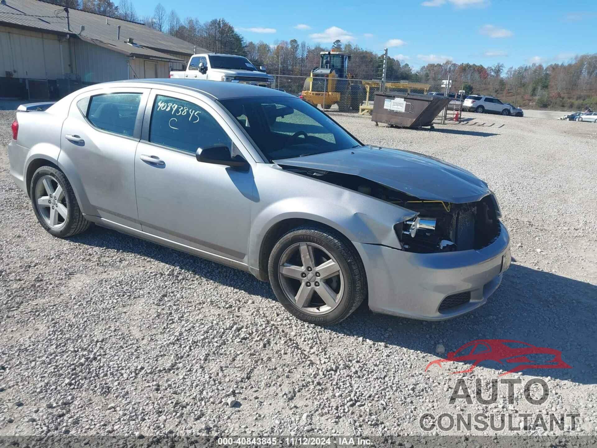 DODGE AVENGER 2013 - 1C3CDZAG3DN769557