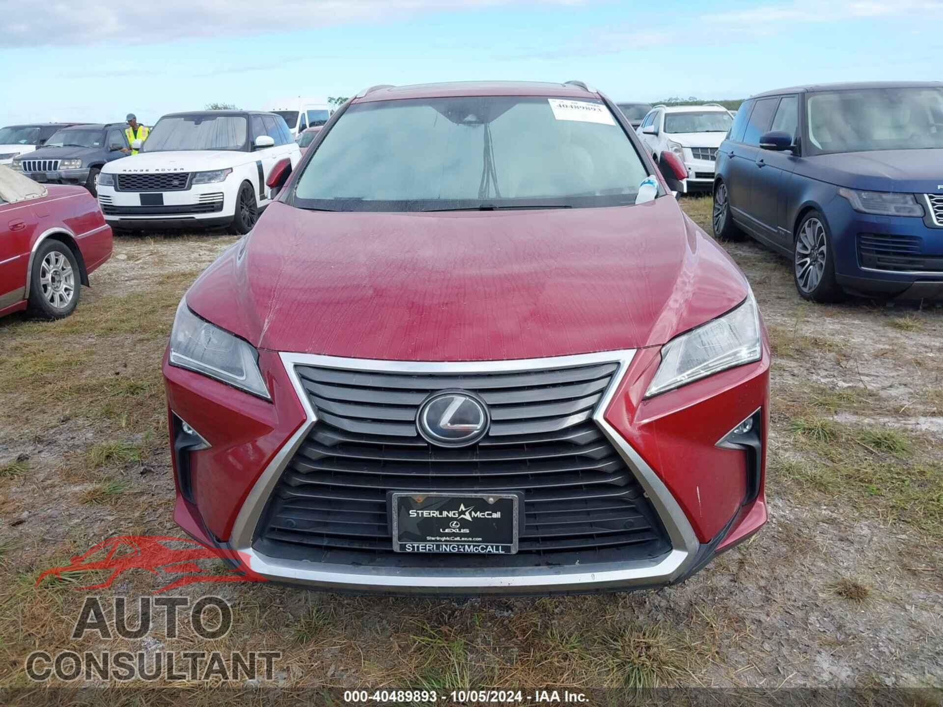 LEXUS RX 2017 - 2T2ZZMCA8HC055754
