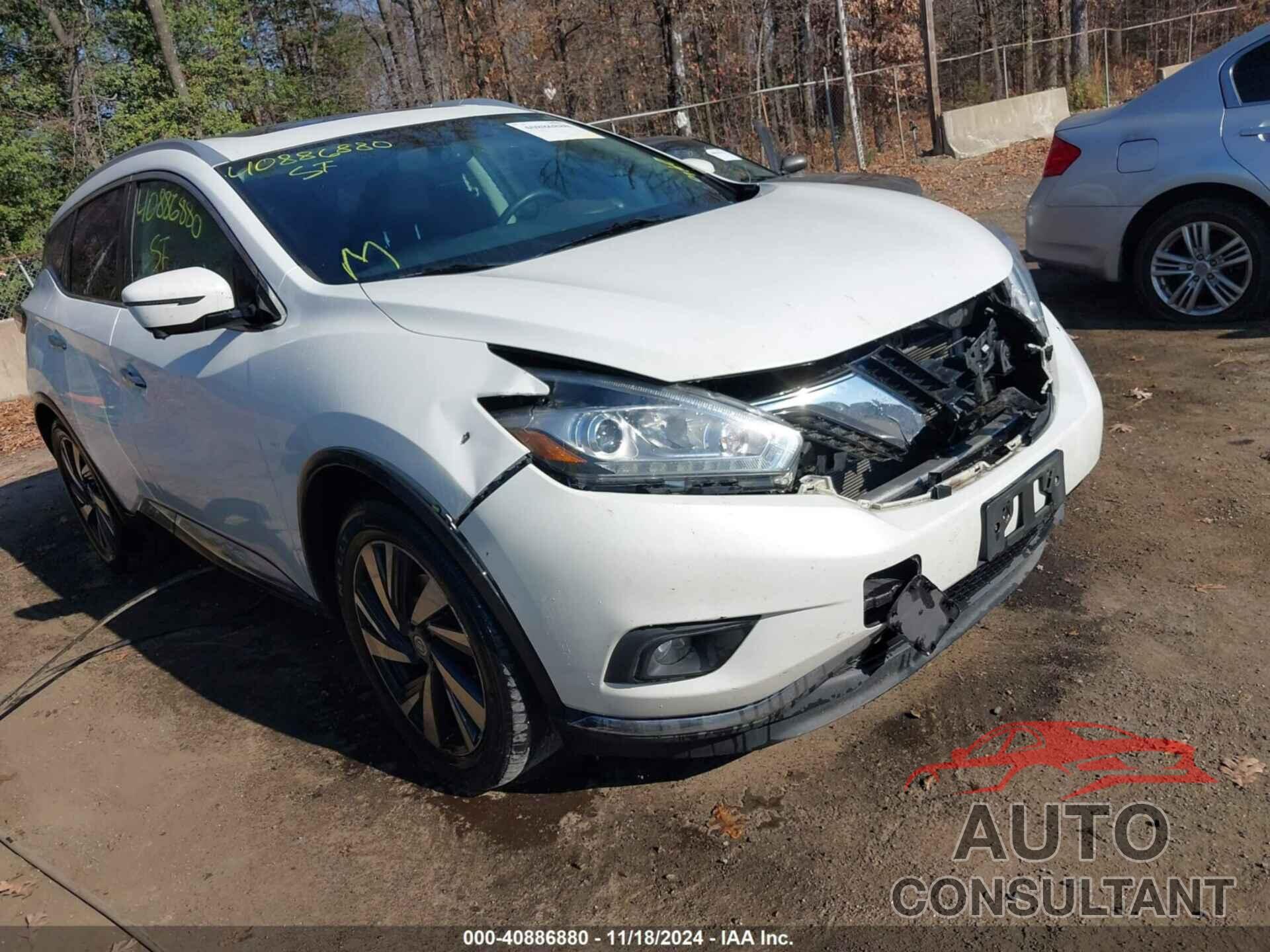 NISSAN MURANO 2016 - 5N1AZ2MH2GN103516