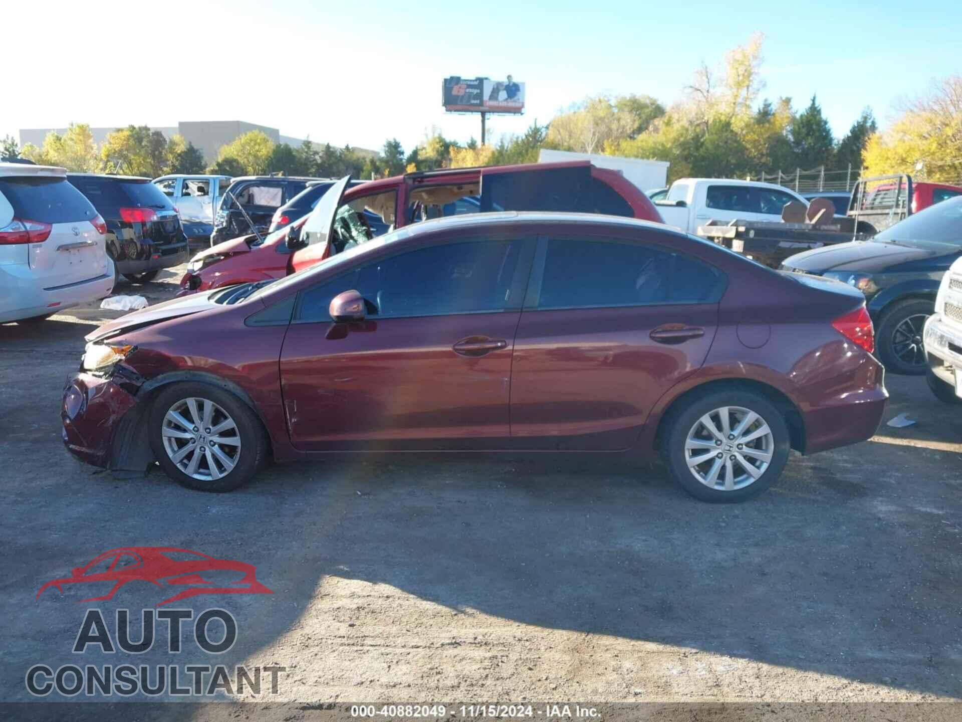 HONDA CIVIC 2012 - 19XFB2F82CE053565