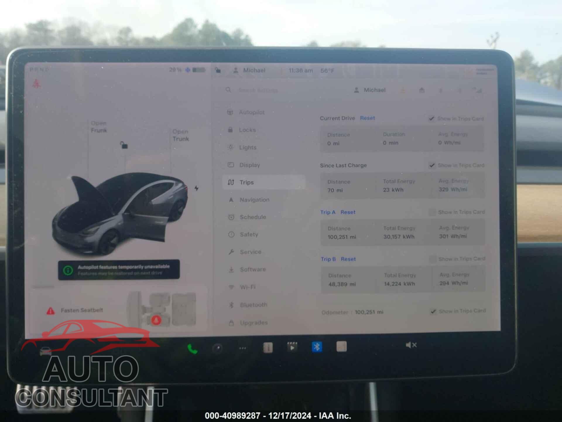 TESLA MODEL 3 2018 - 5YJ3E1EB0JF114159