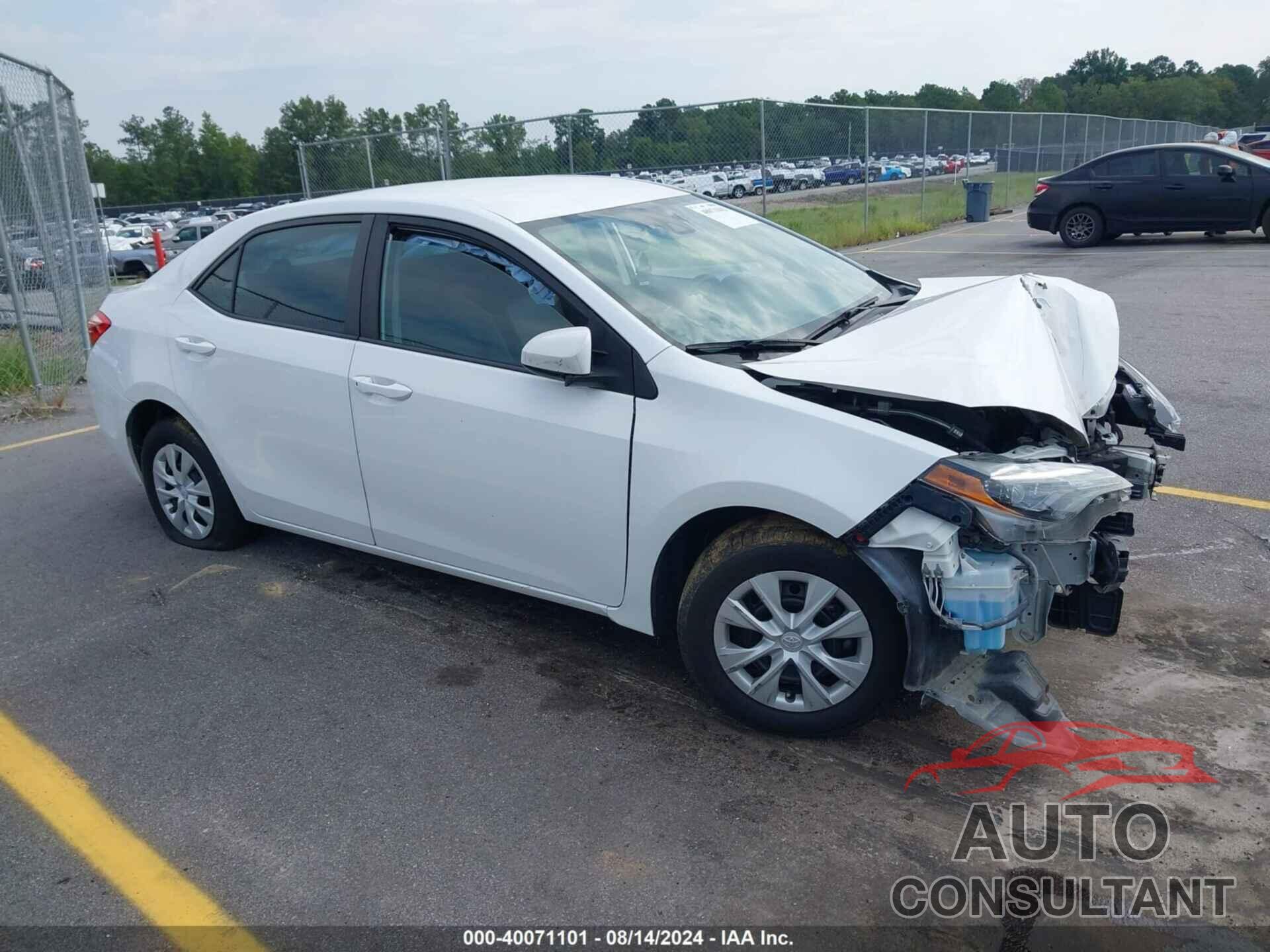 TOYOTA COROLLA 2019 - 5YFBURHE0KP861799