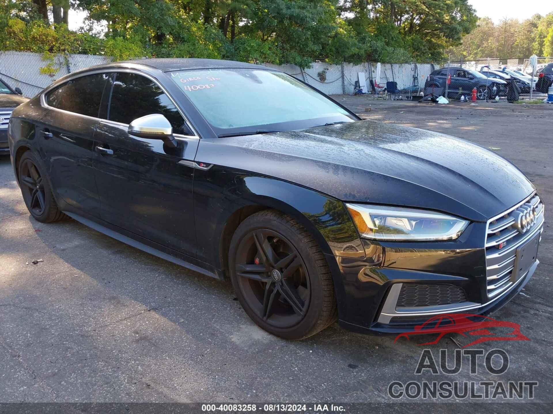 AUDI S5 SPORTBACK 2019 - WAUA4CF54KA003720