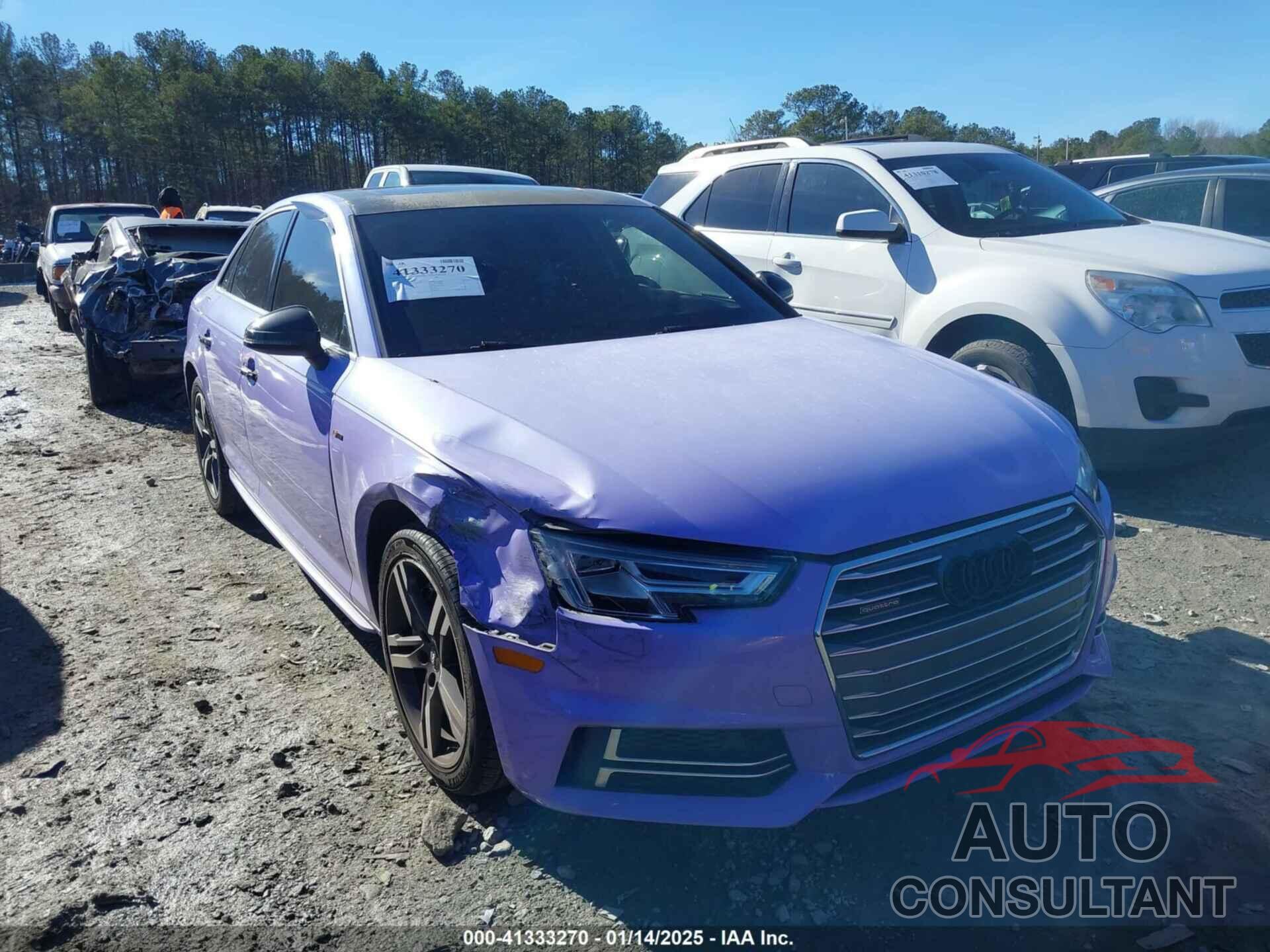 AUDI A4 2018 - WAUENAF41JA165152