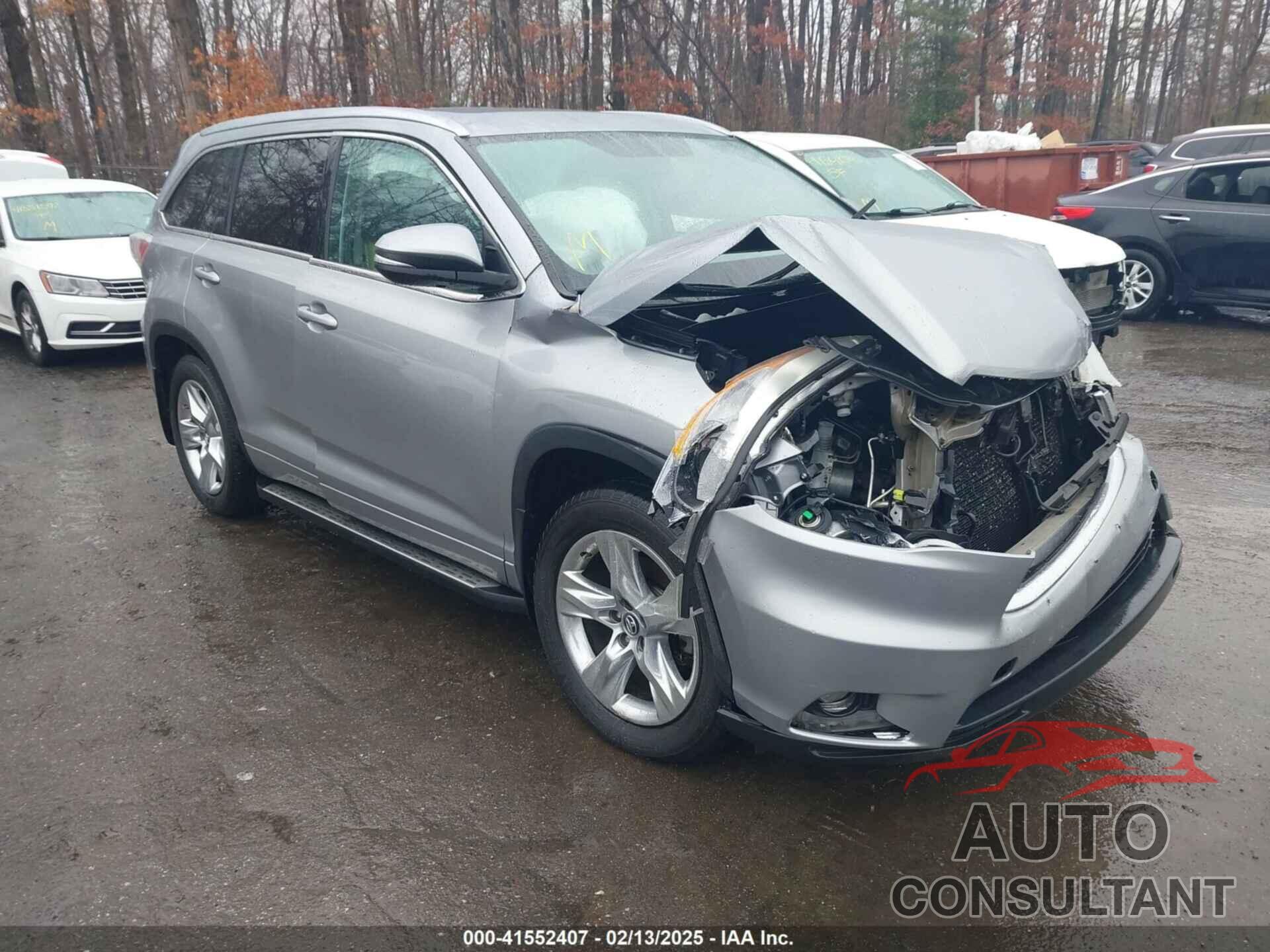 TOYOTA HIGHLANDER 2016 - 5TDDKRFH7GS319903