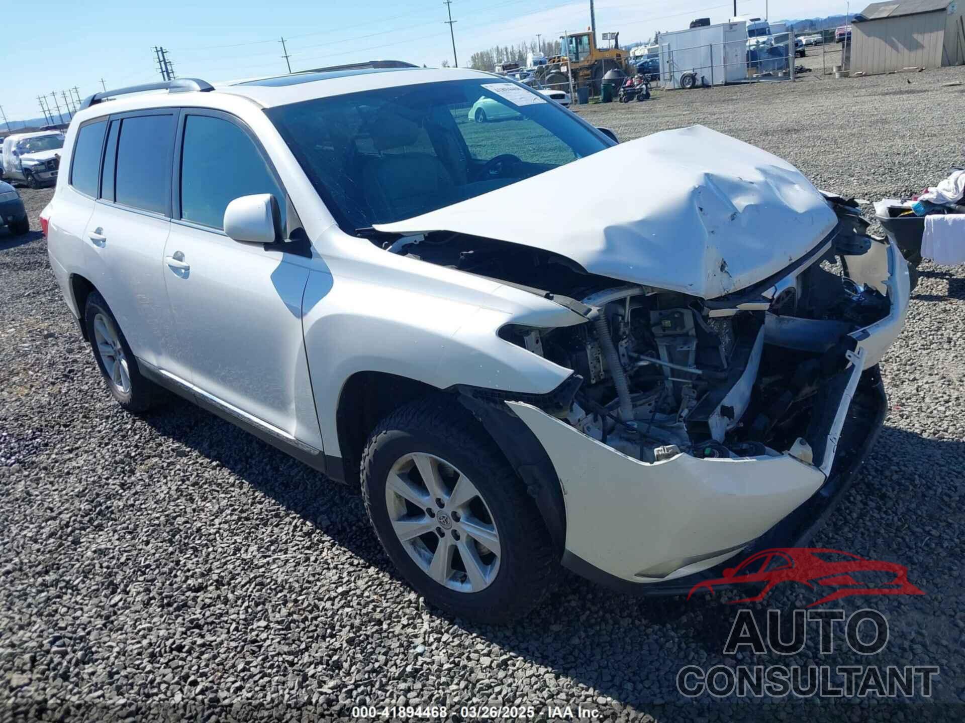 TOYOTA HIGHLANDER 2011 - 5TDBK3EH6BS077703