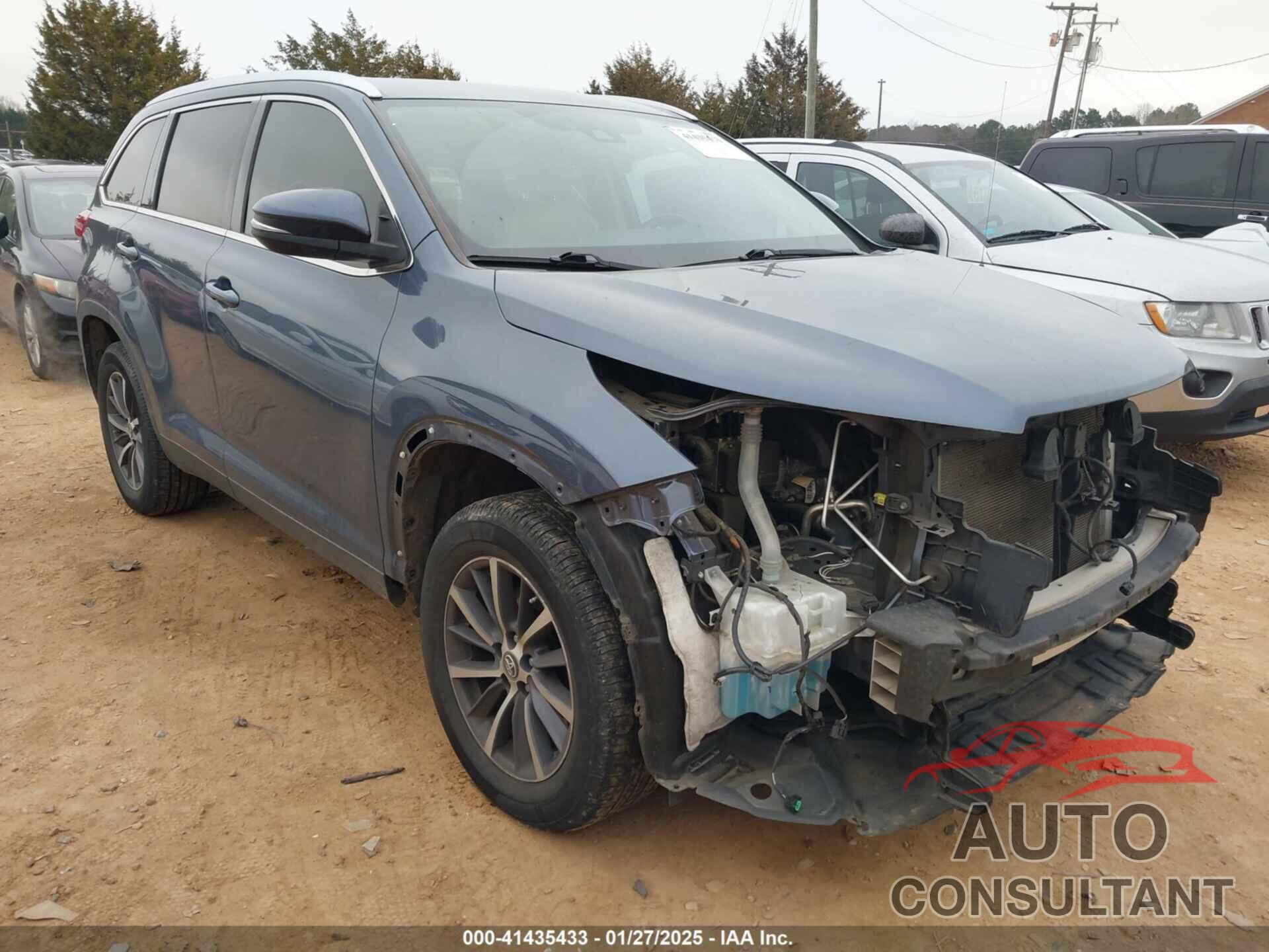 TOYOTA HIGHLANDER 2019 - 5TDKZRFH5KS317479